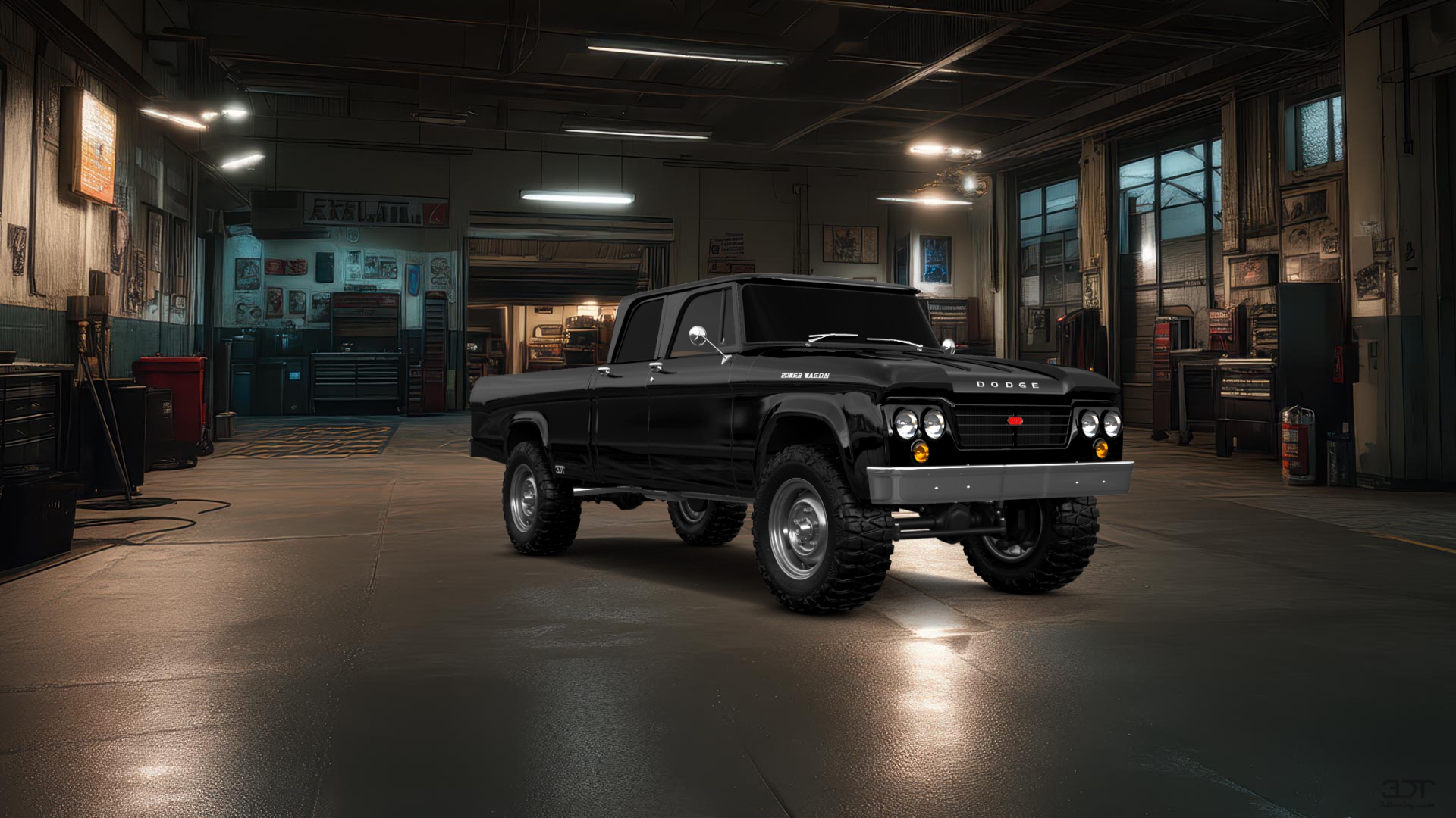 Dodge Power Wagon 4 Door pickup truck 1964 tuning