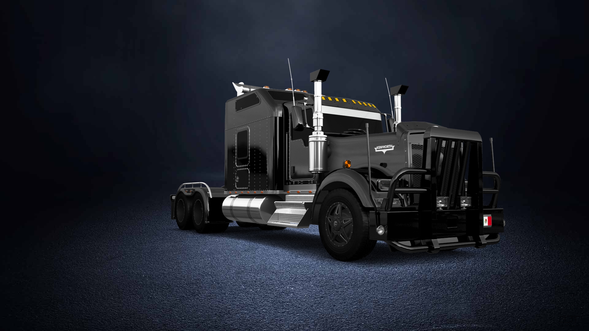 Kenworth W900 Sleeper Cab Truck 2015 tuning
