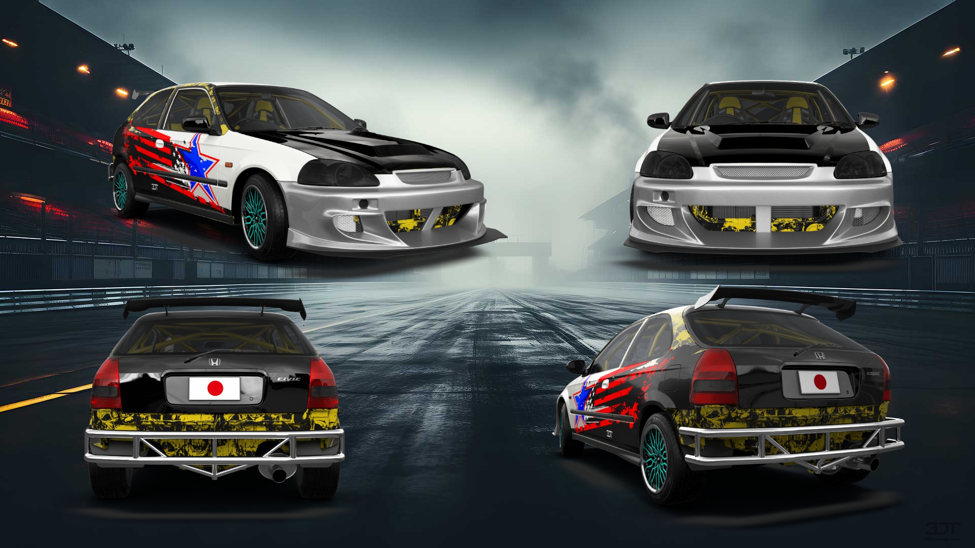 Honda Civic 3 Door Hatchback 1997 Images