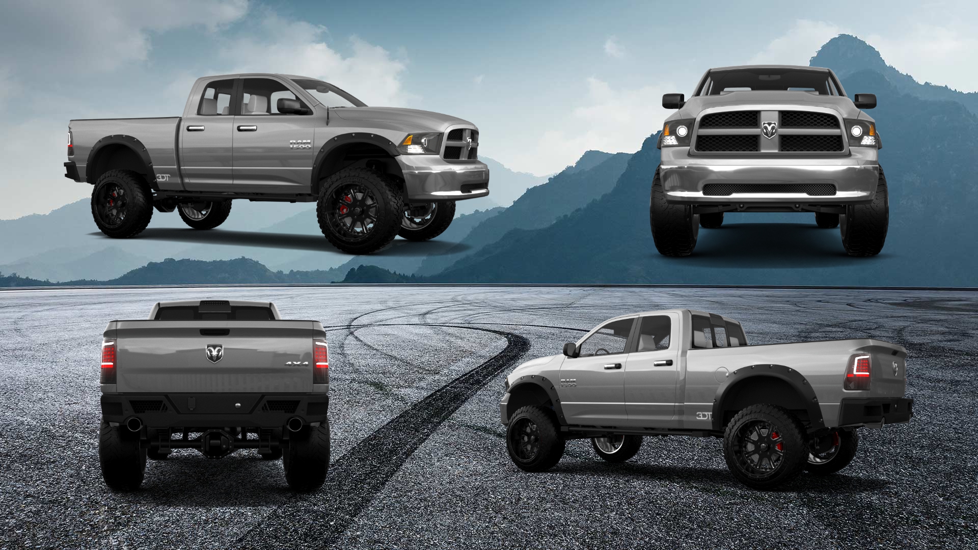 Dodge Ram 1500 6.4' box Extended Cab 4 Door pickup truck 2009 tuning