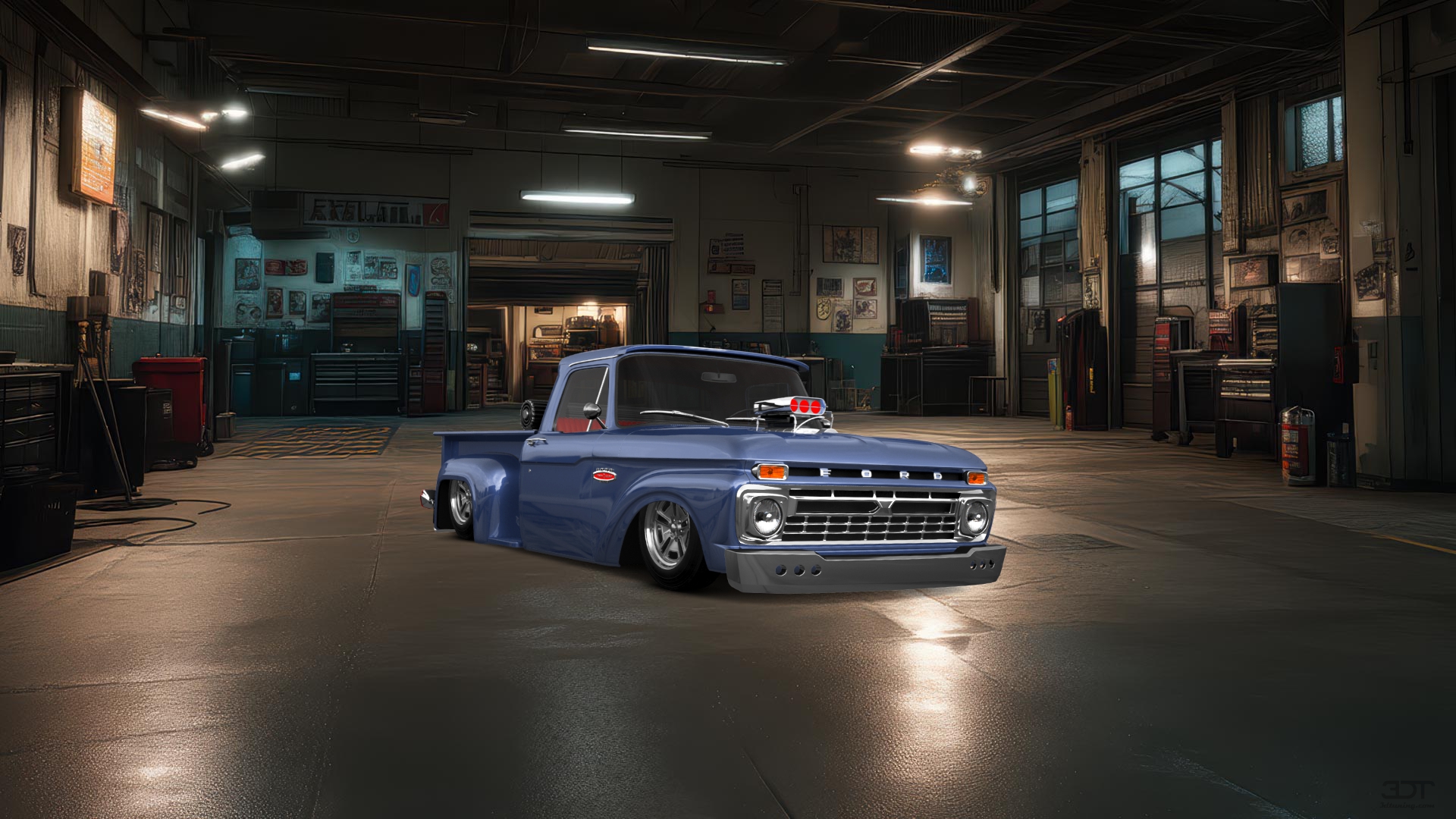 Ford F-100 Flareside 2 Door pickup truck 1961 tuning