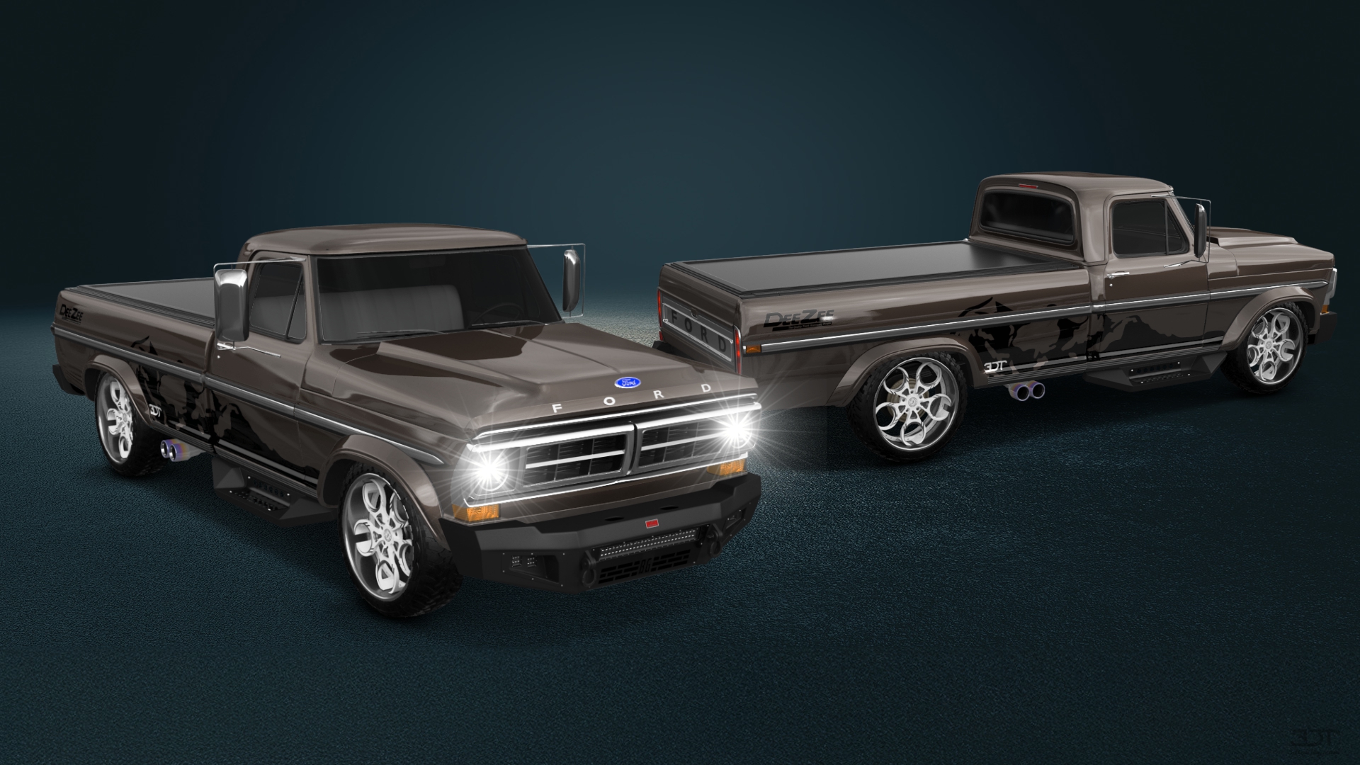 Ford F-250 2 Door pickup truck 1971 Images