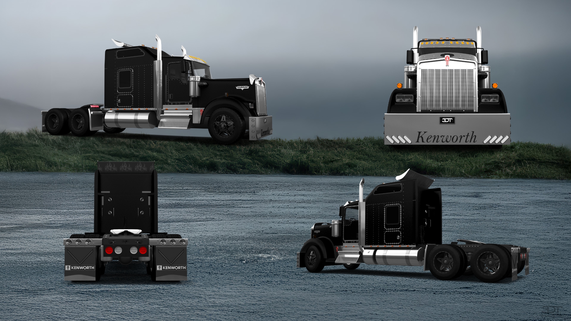 Kenworth W900 Sleeper Cab Truck 2015 tuning