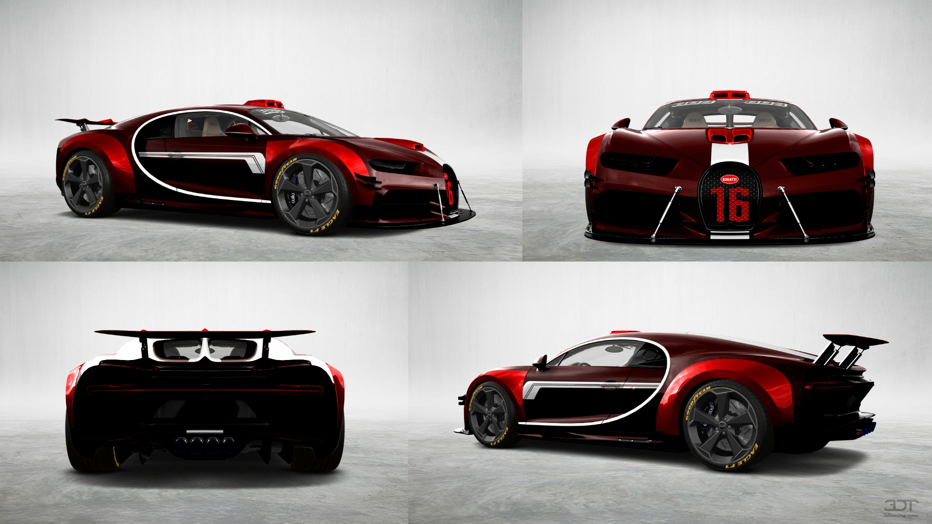 Bugatti Chiron 2 Door Coupe 2016 tuning