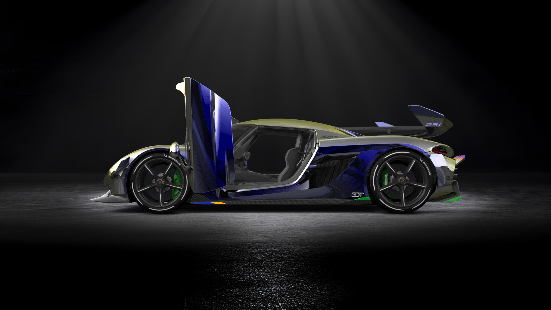 Koenigsegg Jesko 2 door targa top 2020