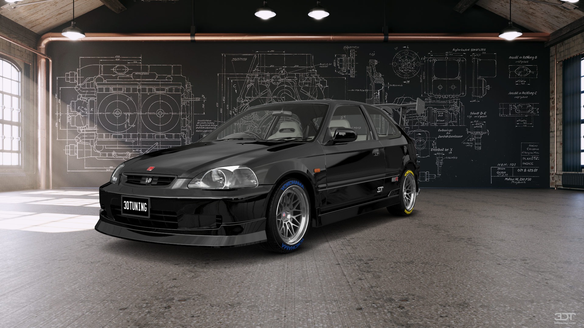 Honda Civic 3 Door Hatchback 1997 tuning