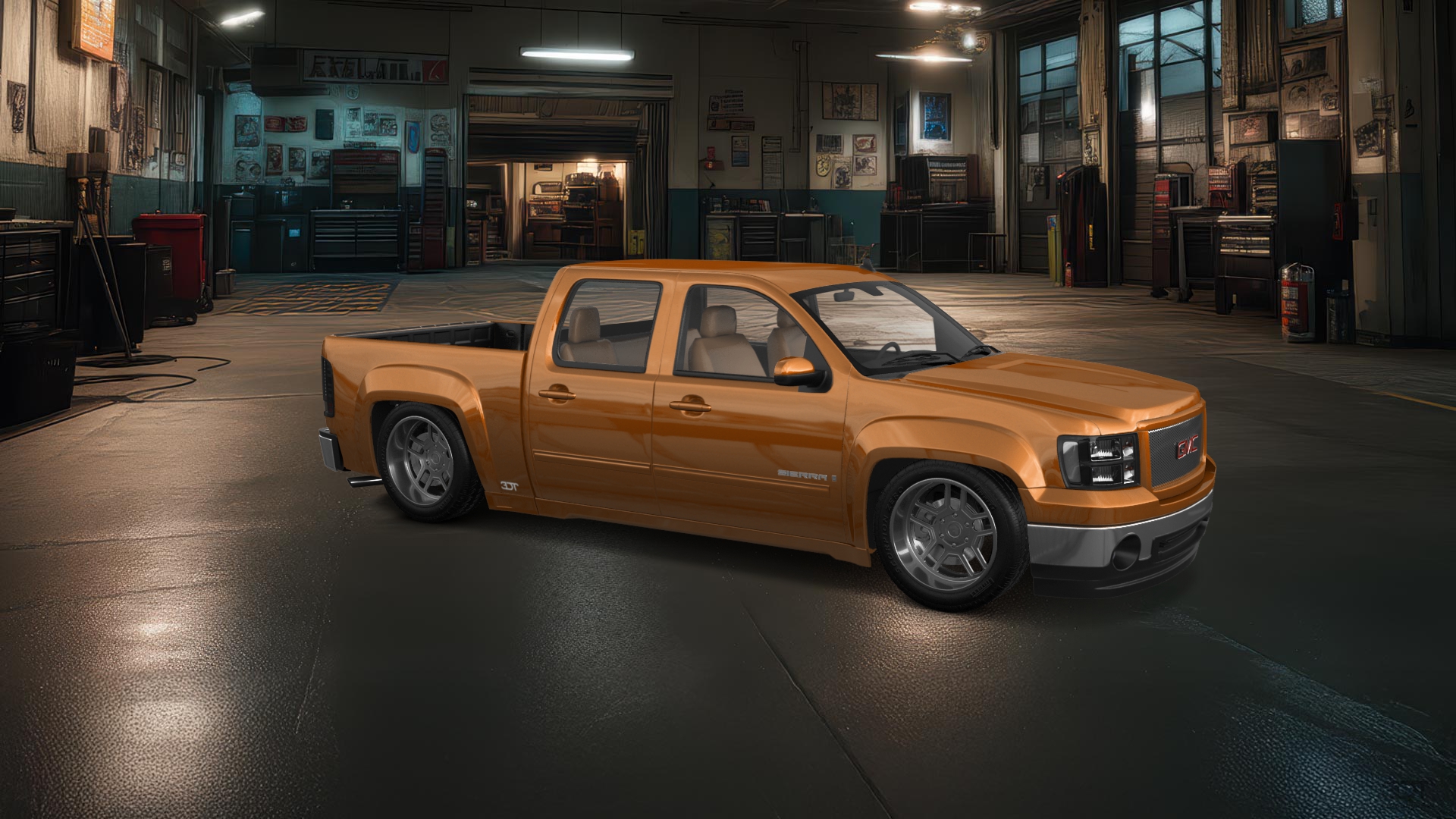 GMC Sierra 1500 Crew Cab 5.8 ft box 4 Door pickup truck 2007 tuning