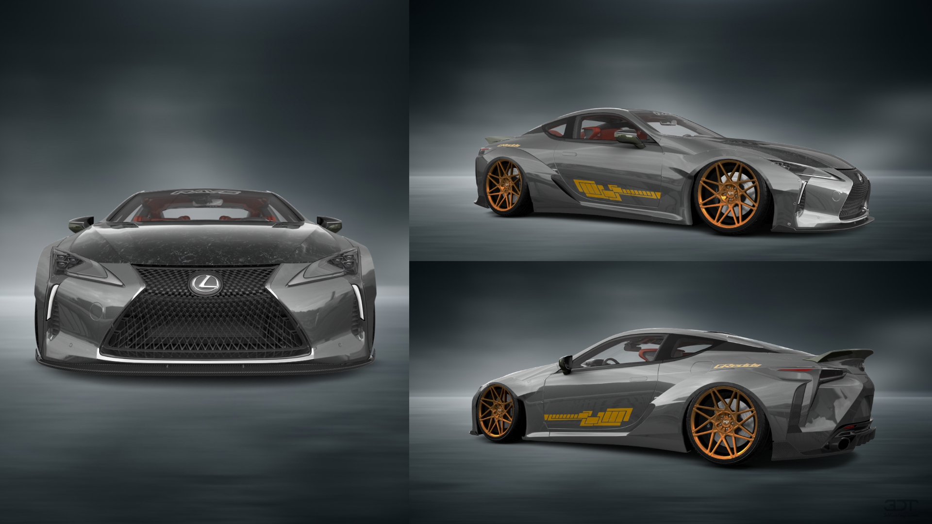 Lexus LC500 2 door fastback coupe 2017 tuning