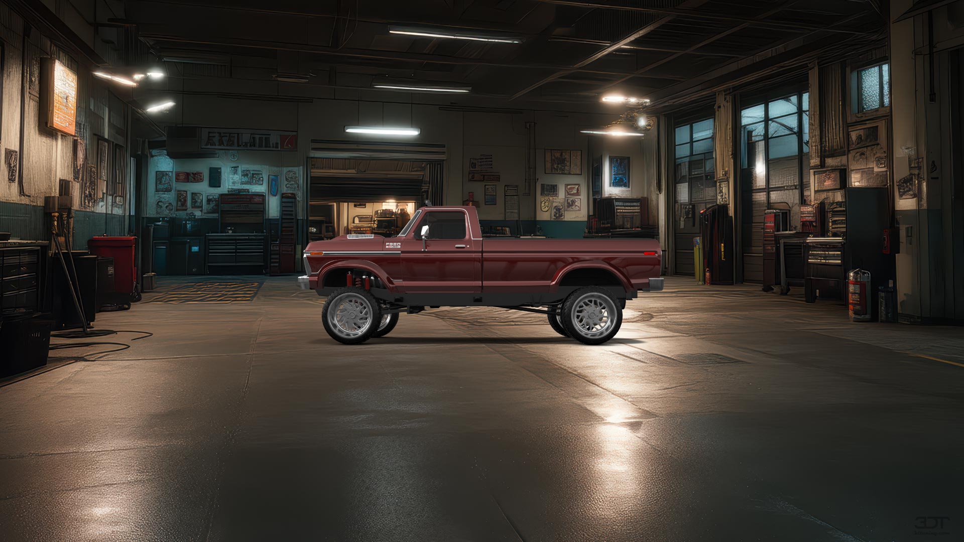 Ford F-350 Dually 2 Door pickup truck 1974 tuning