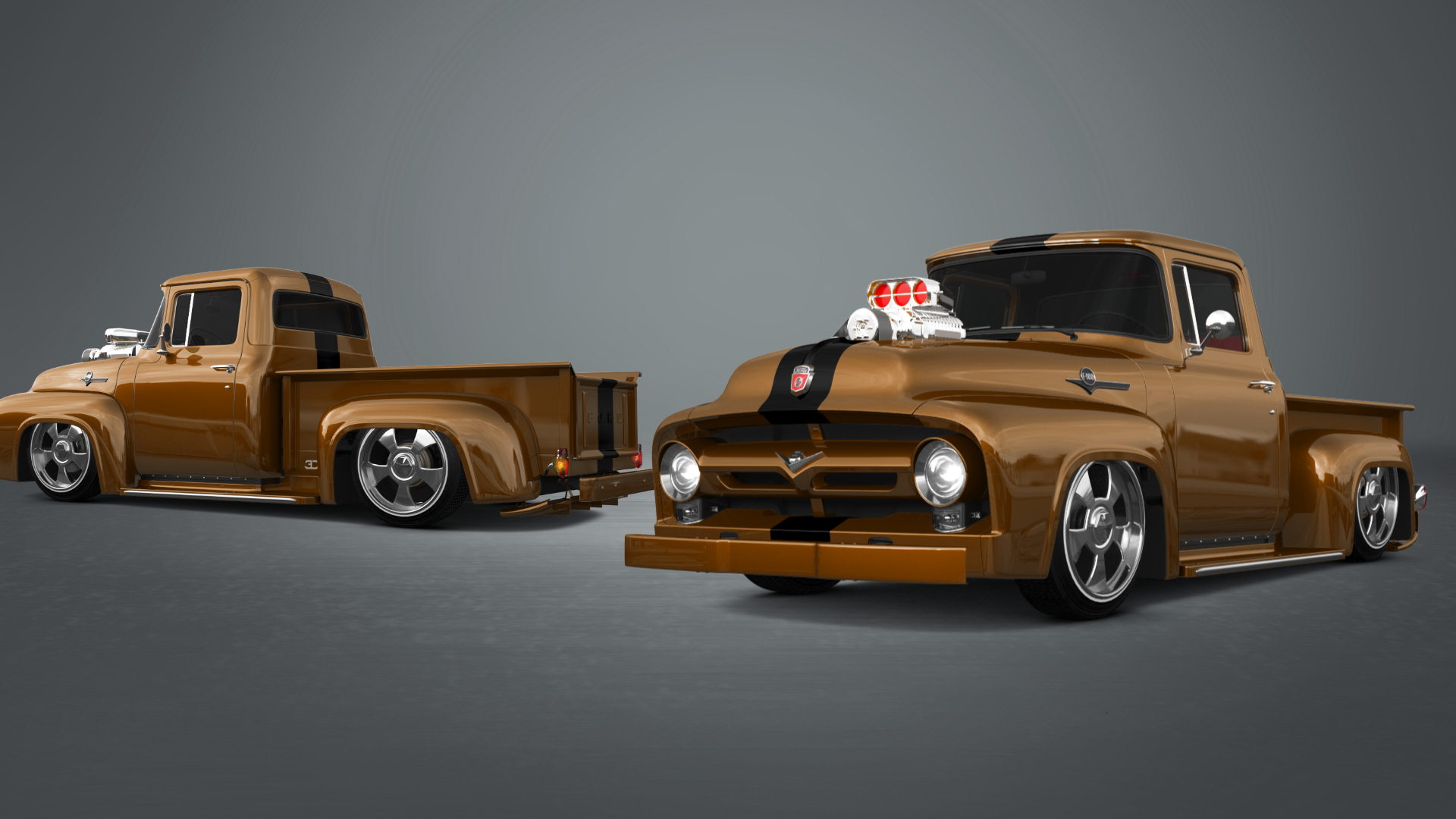 Ford F-100 2 Door truck 1956