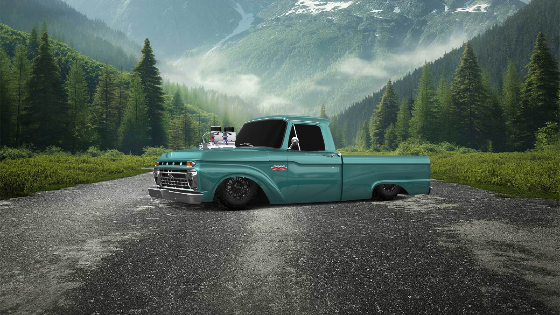 Ford F-100 Custom Cab 1966 — 38 modifications by Datboyty23 | 3DTuning