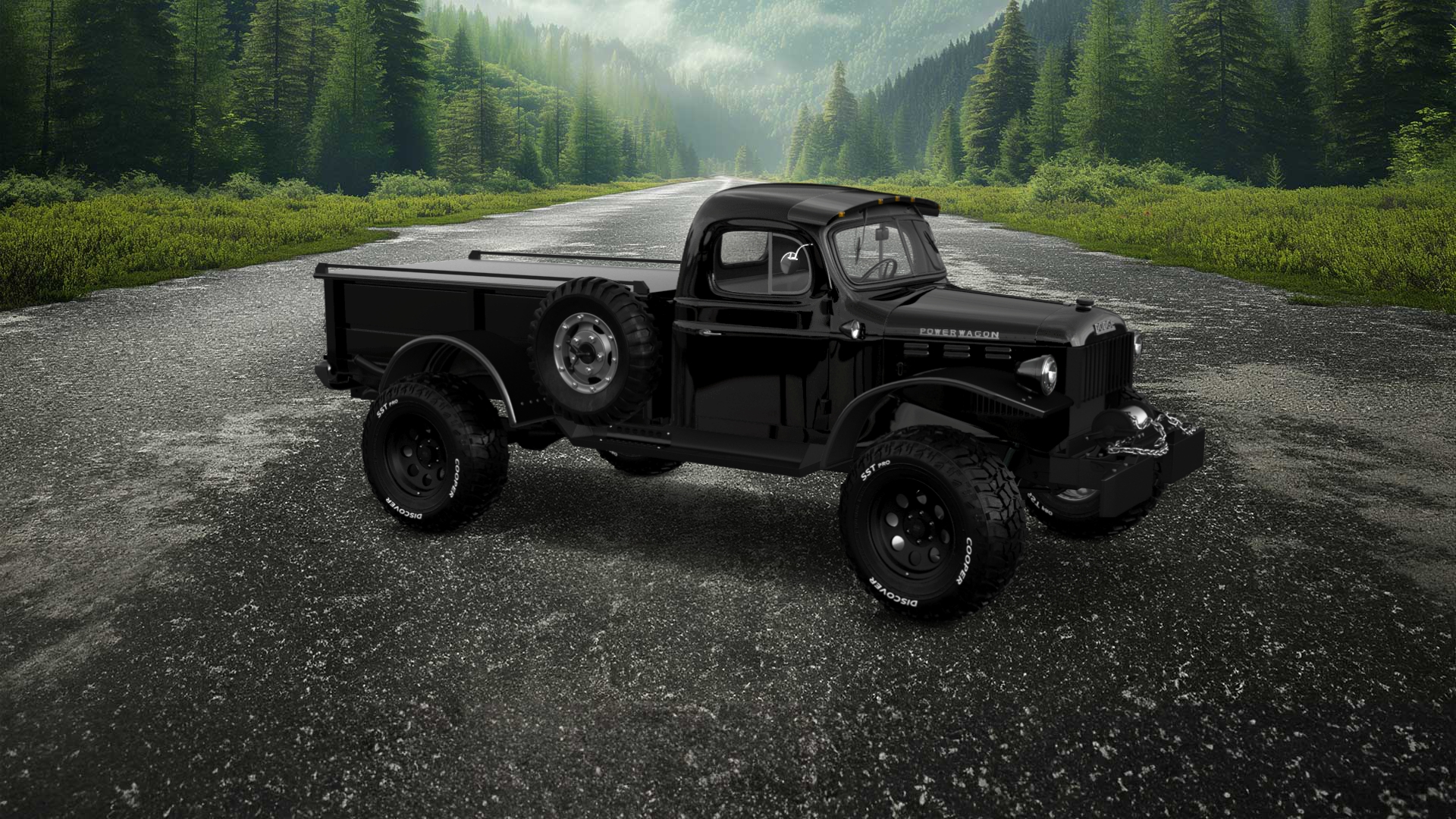 Dodge Power Wagon 2 Door pickup truck 1947 tuning