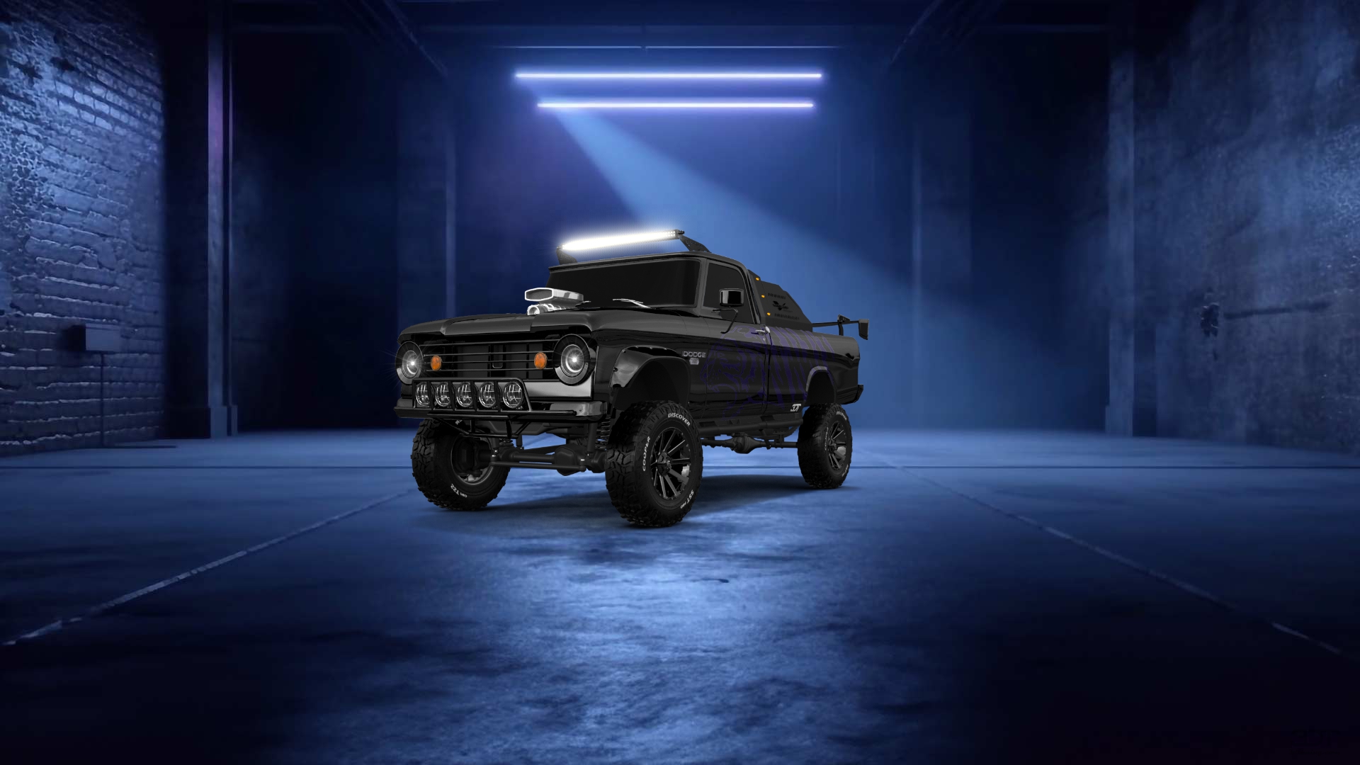 Dodge Power Wagon W200 2 Door pickup truck 1966 tuning