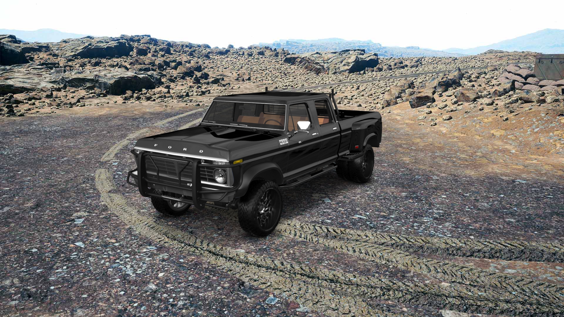 Ford F-350 Dually 4 Door pickup truck 1973 tuning