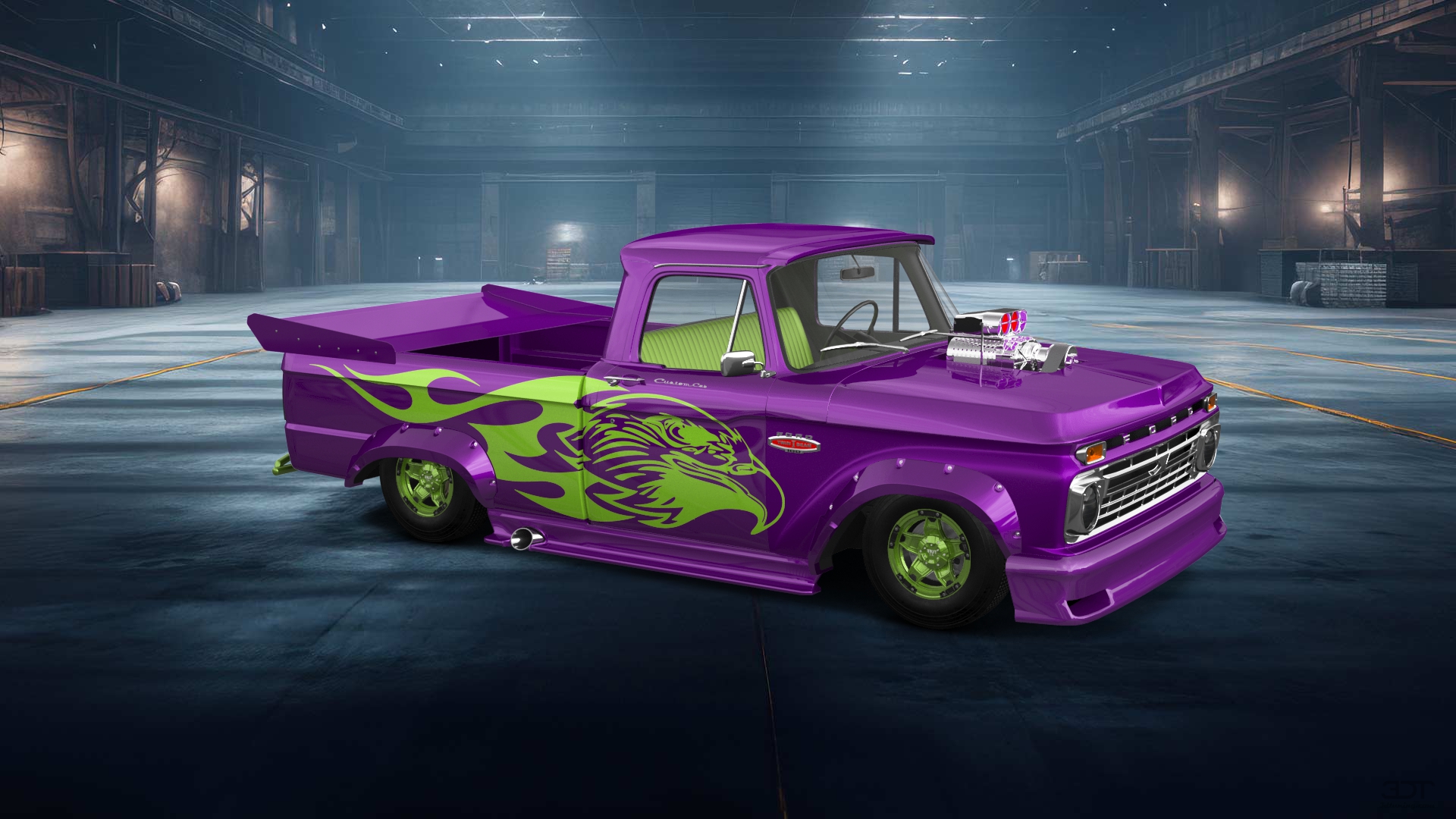 Ford F-100 Custom Cab 2 Door pickup truck 1966 tuning