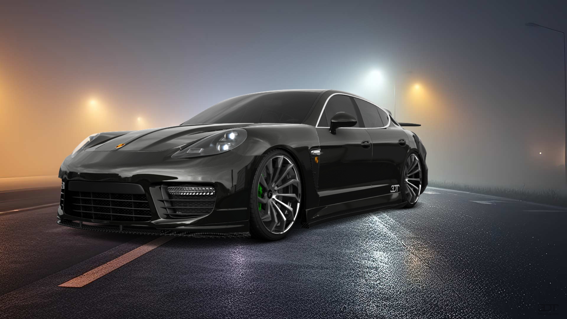 Porsche Panamera 4 door fastback saloon 2011