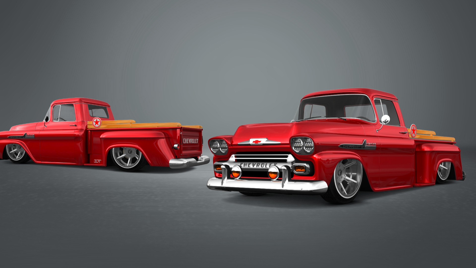 Chevrolet Apache Stepside 2 Door pickup truck 1959 tuning