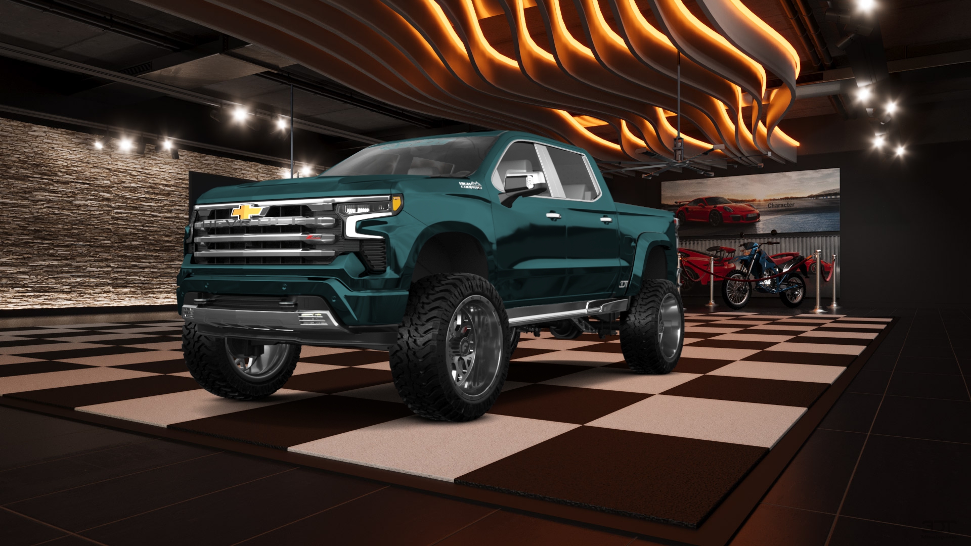 Chevrolet Silverado 1500 Crew Cab 5.8 ft box 4 Door pickup truck 2023 tuning