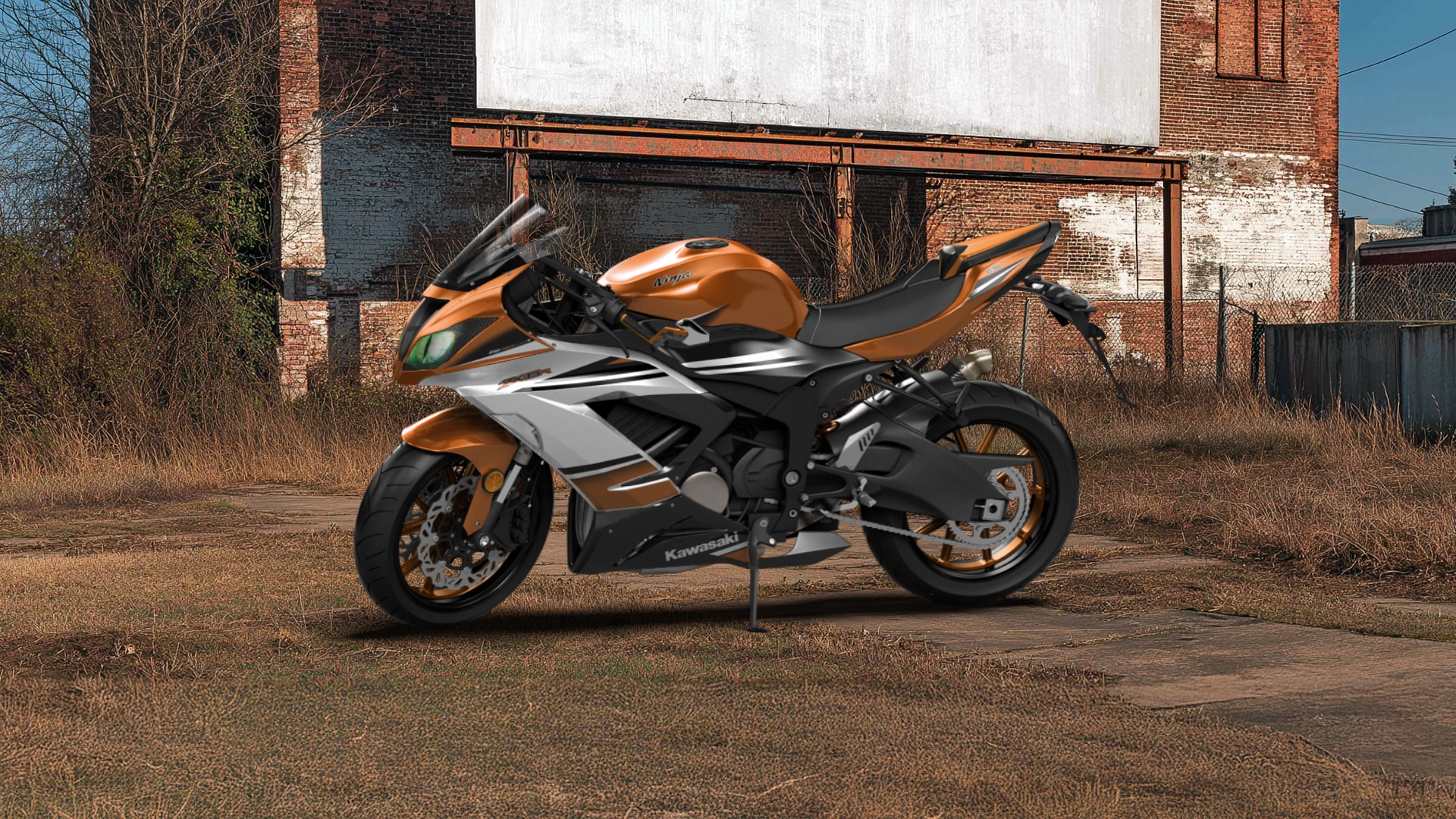 Kawasaki Ninja ZX 6R Sport Bike 2015 tuning