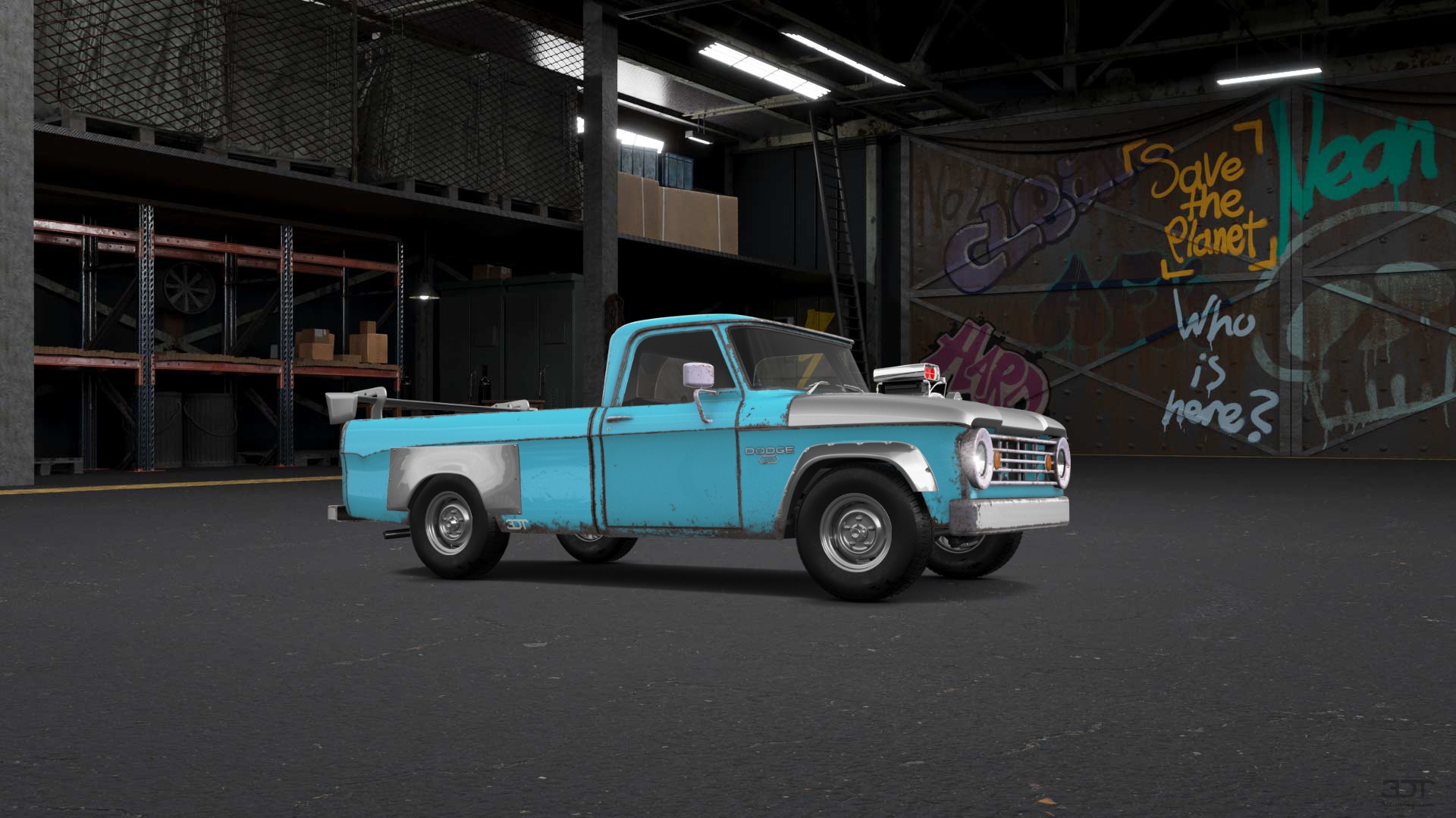 Dodge Power Wagon W200 2 Door pickup truck 1966 tuning