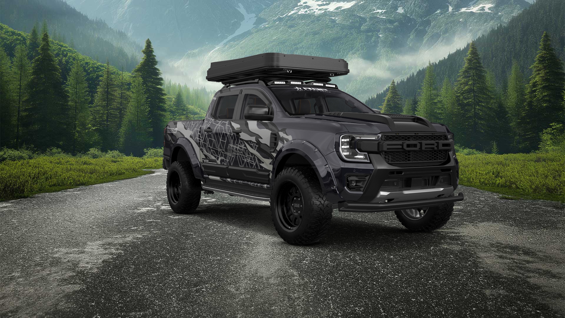 Ford Ranger 4 Door pickup truck 2022 tuning