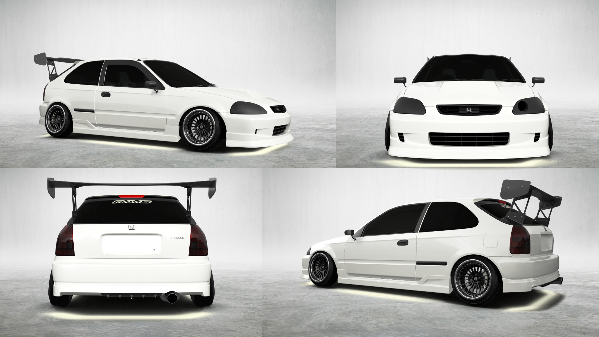 Honda Civic 3 Door Hatchback 1997 tuning