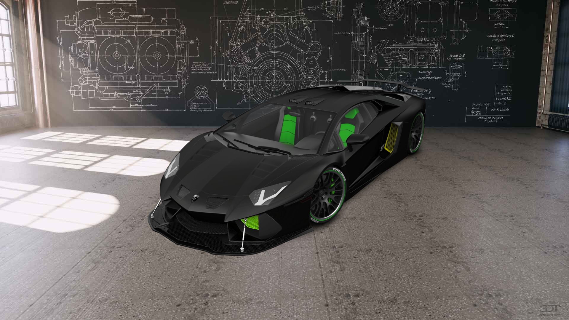 Lamborghini Aventador 2 Door Coupe 2012 tuning