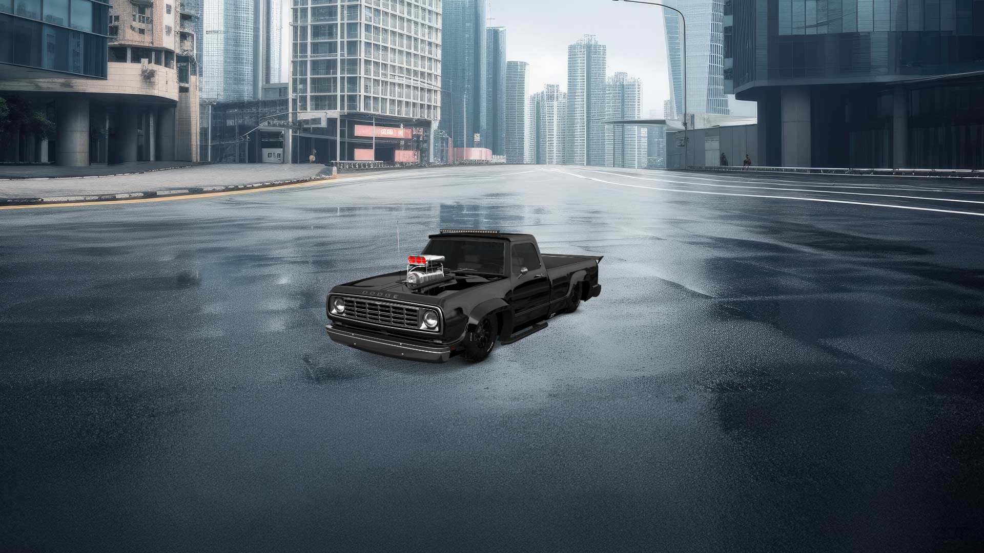 Dodge Power Wagon W200 2 Door pickup truck 1972 tuning