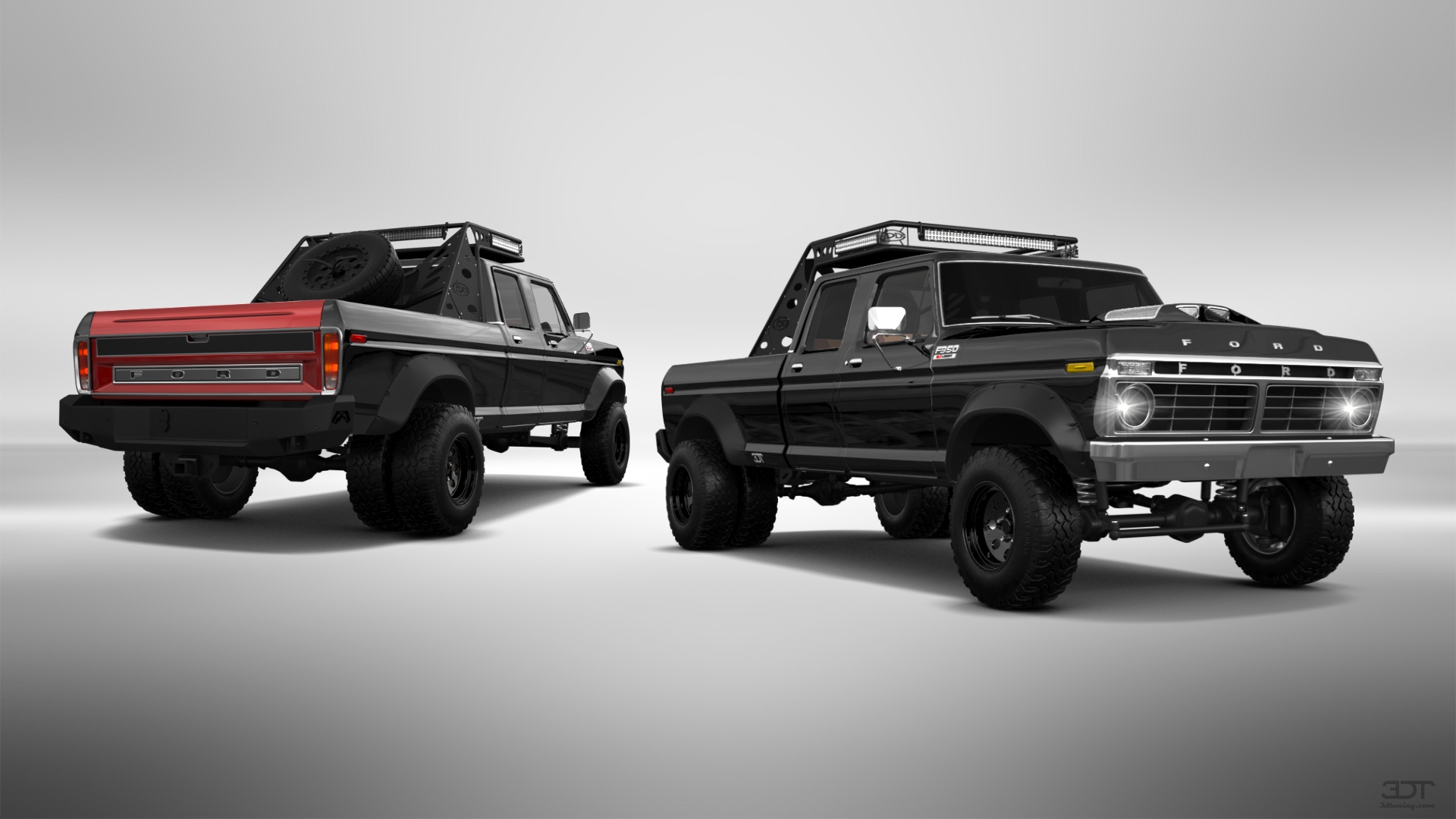 Ford F-350 Dually 4 Door pickup truck 1973 tuning