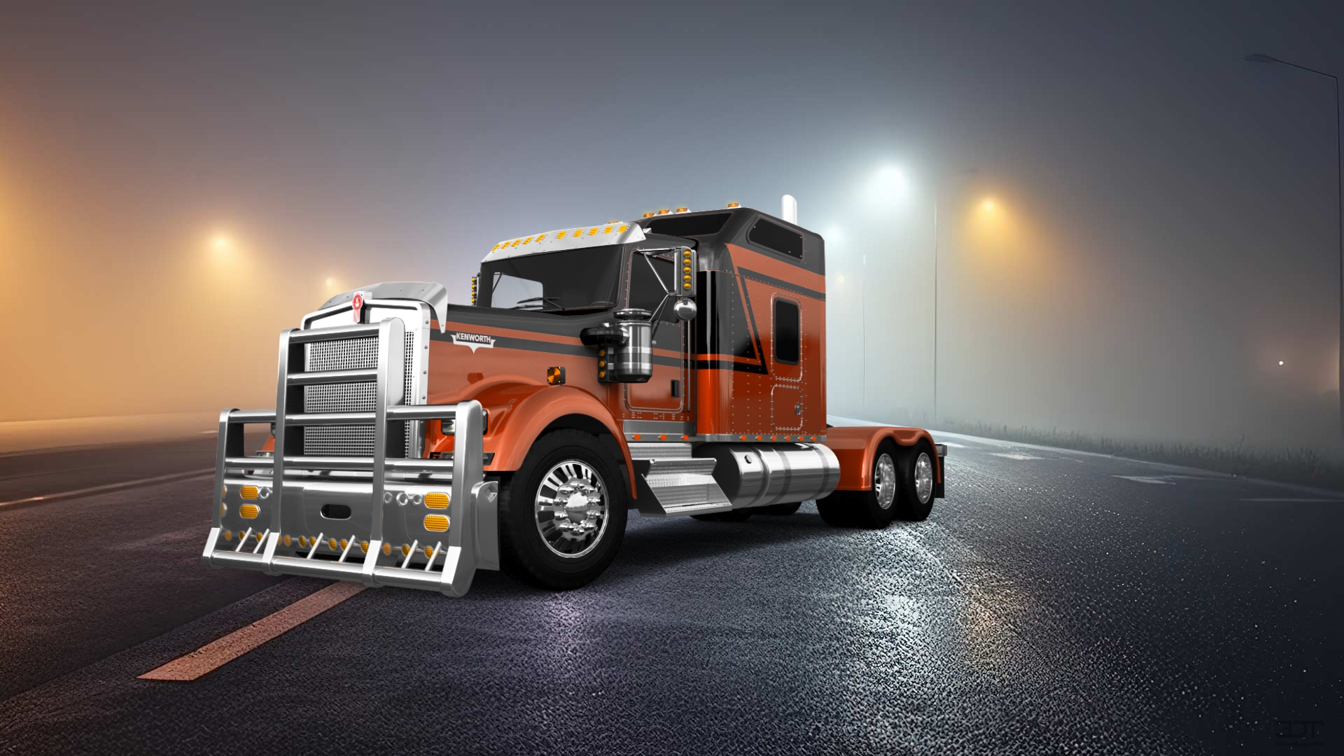 Kenworth W900 Sleeper Cab Truck 2015