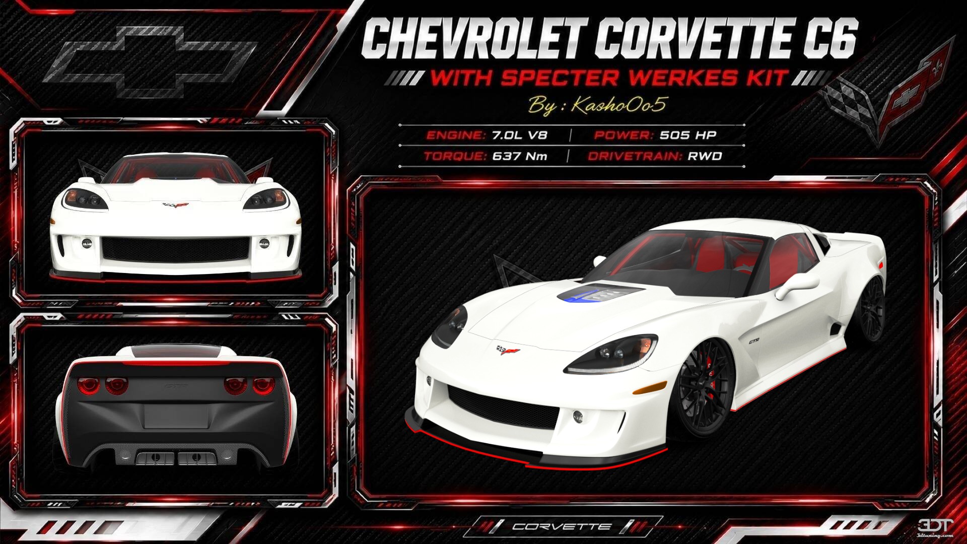 Tuning Chevrolet Corvette 2 Door Coupe 2004