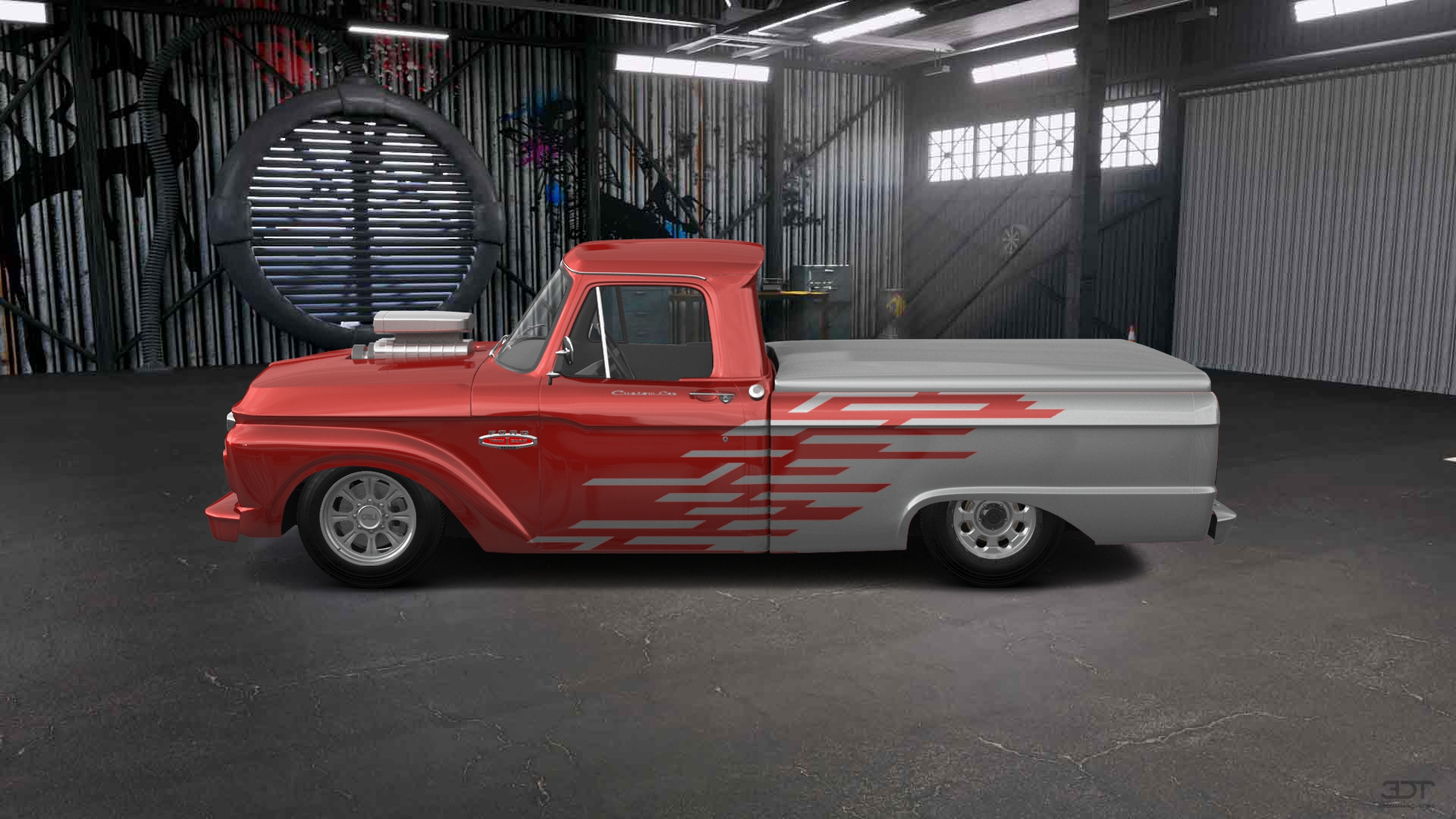 Ford F-100 Custom Cab 2 Door pickup truck 1966