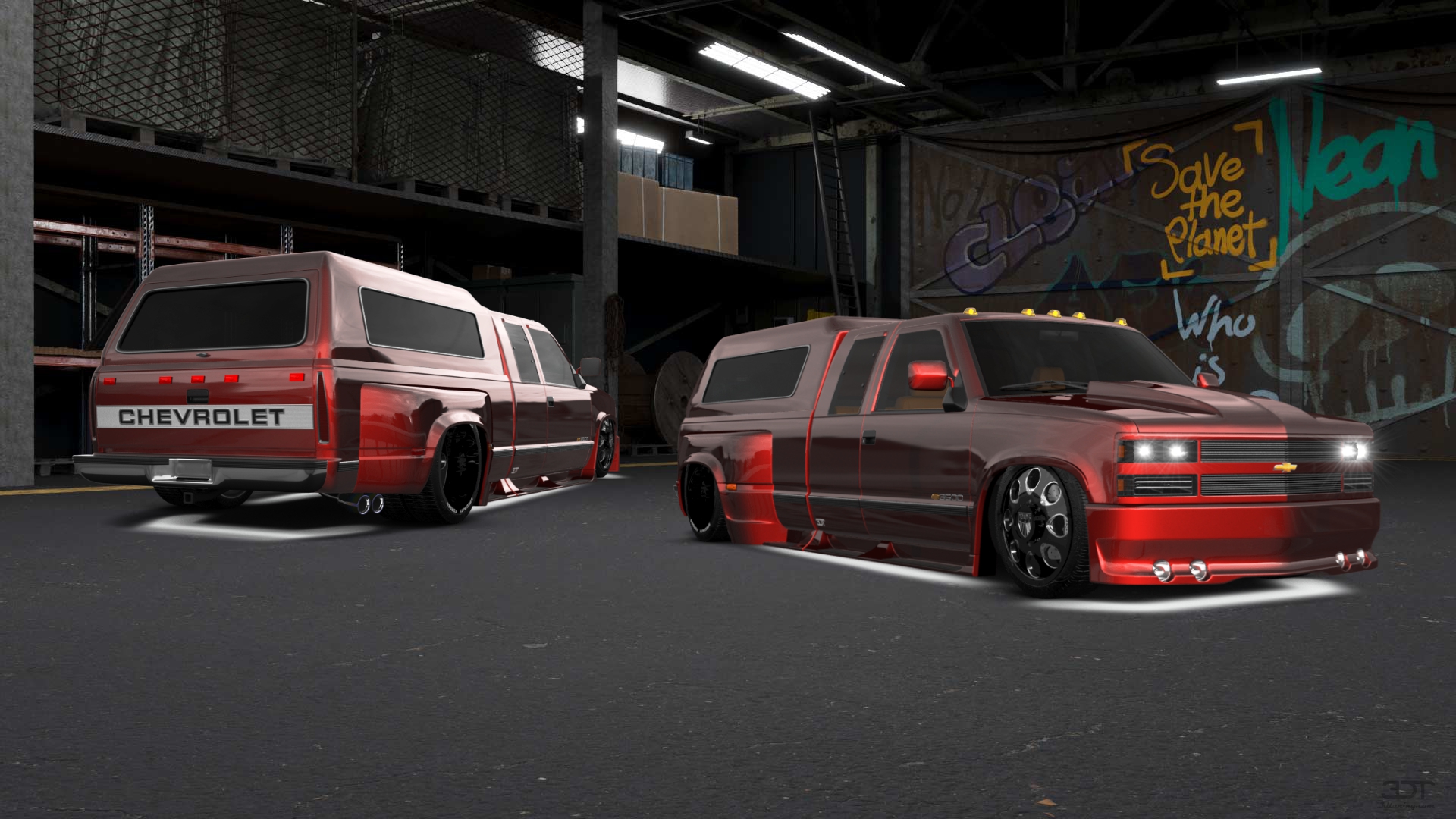 Chevrolet K3500 Extended Cab Pickup Truck 1988 tuning