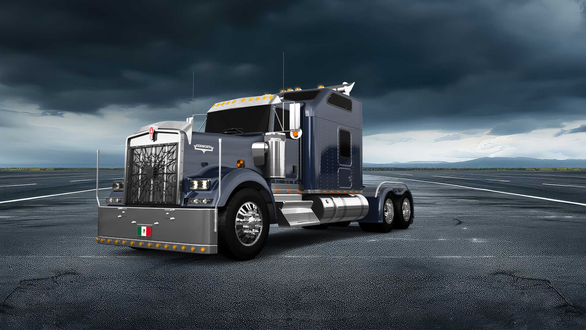 Kenworth W900 Sleeper Cab Truck 2015 tuning