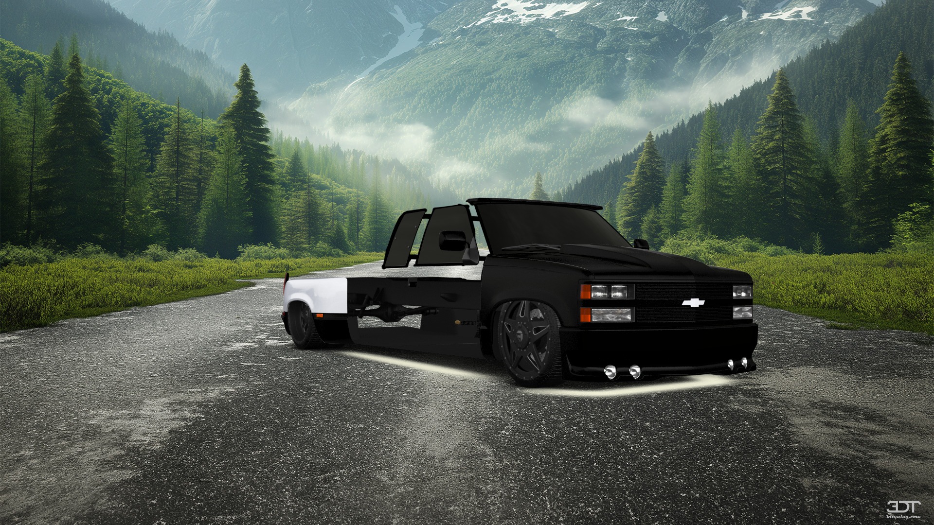 Chevrolet K3500 Extended Cab Pickup Truck 1988