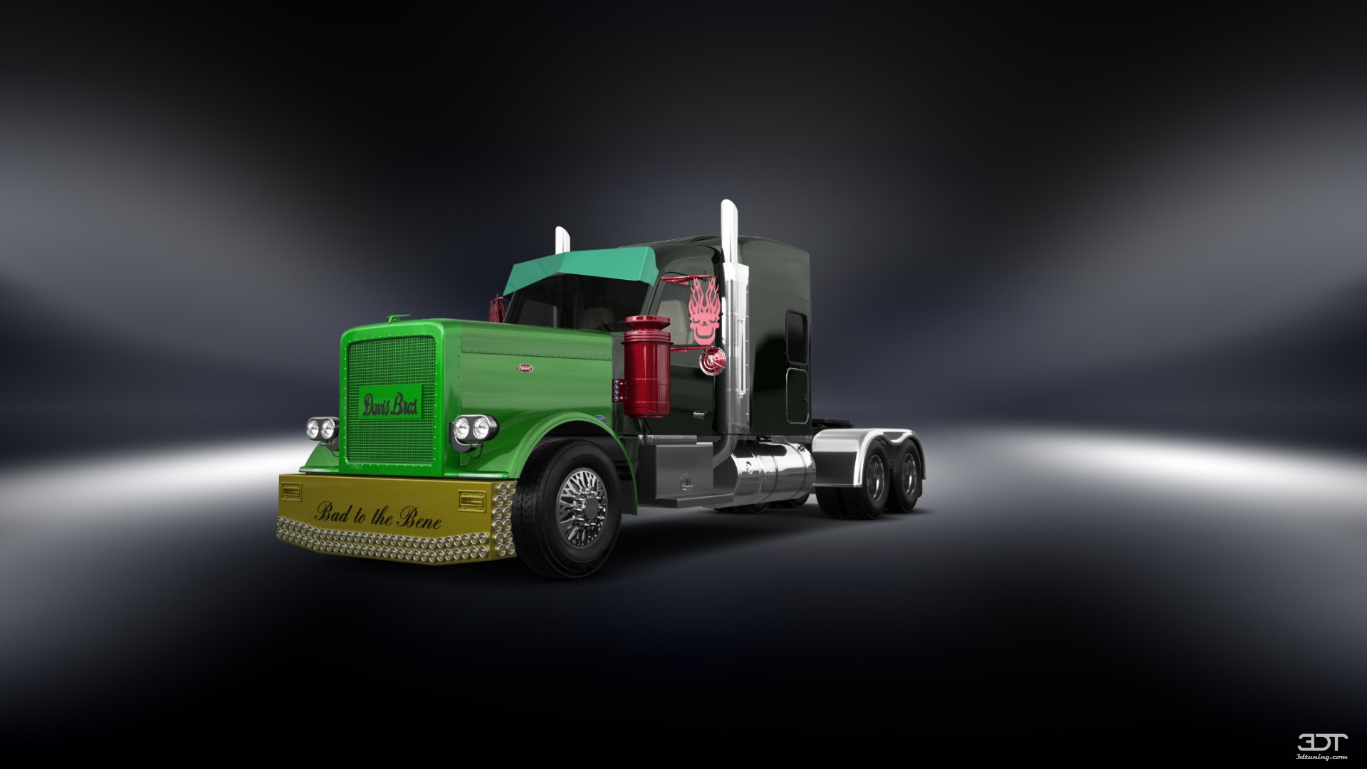 Tuning Peterbilt 589 Sleeper Cab Truck 2024