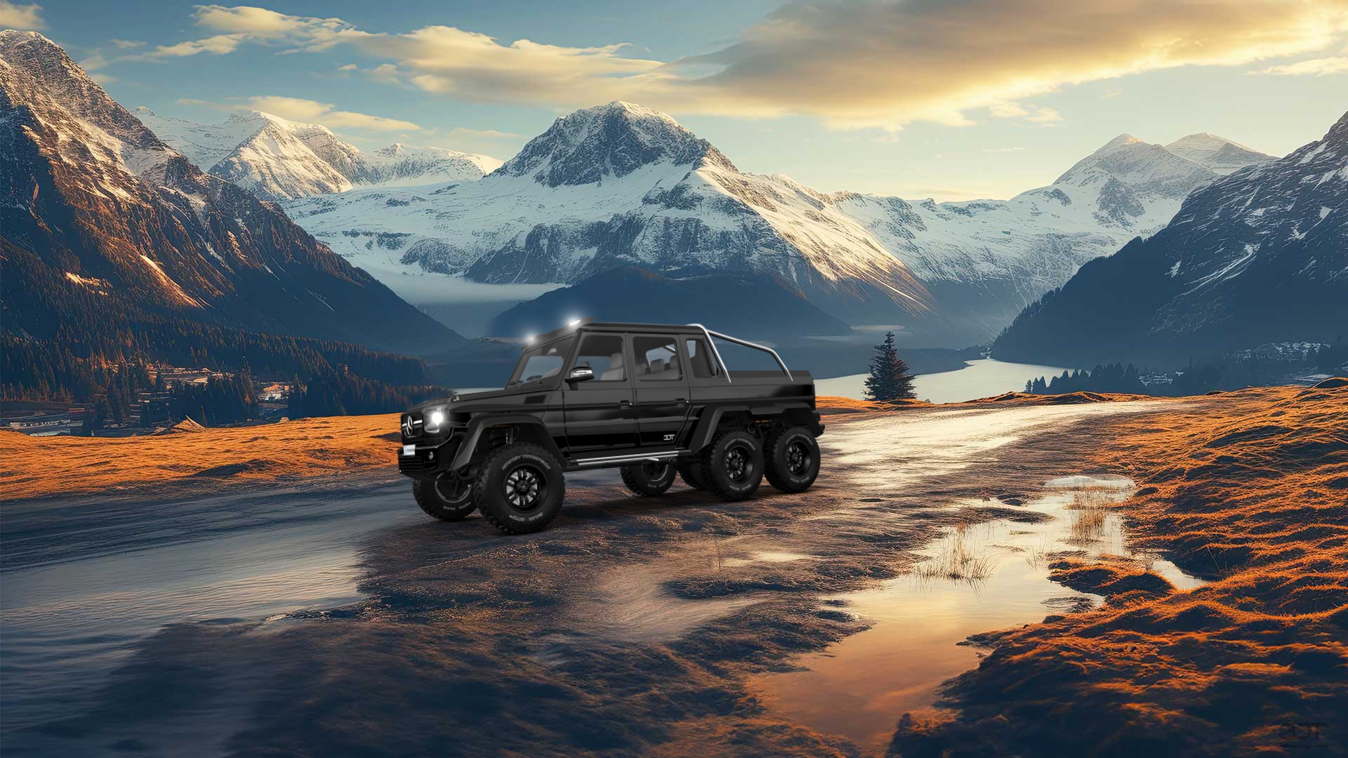 Mercedes G 63 AMG 6x6 4 Door pickup truck 2013 tuning