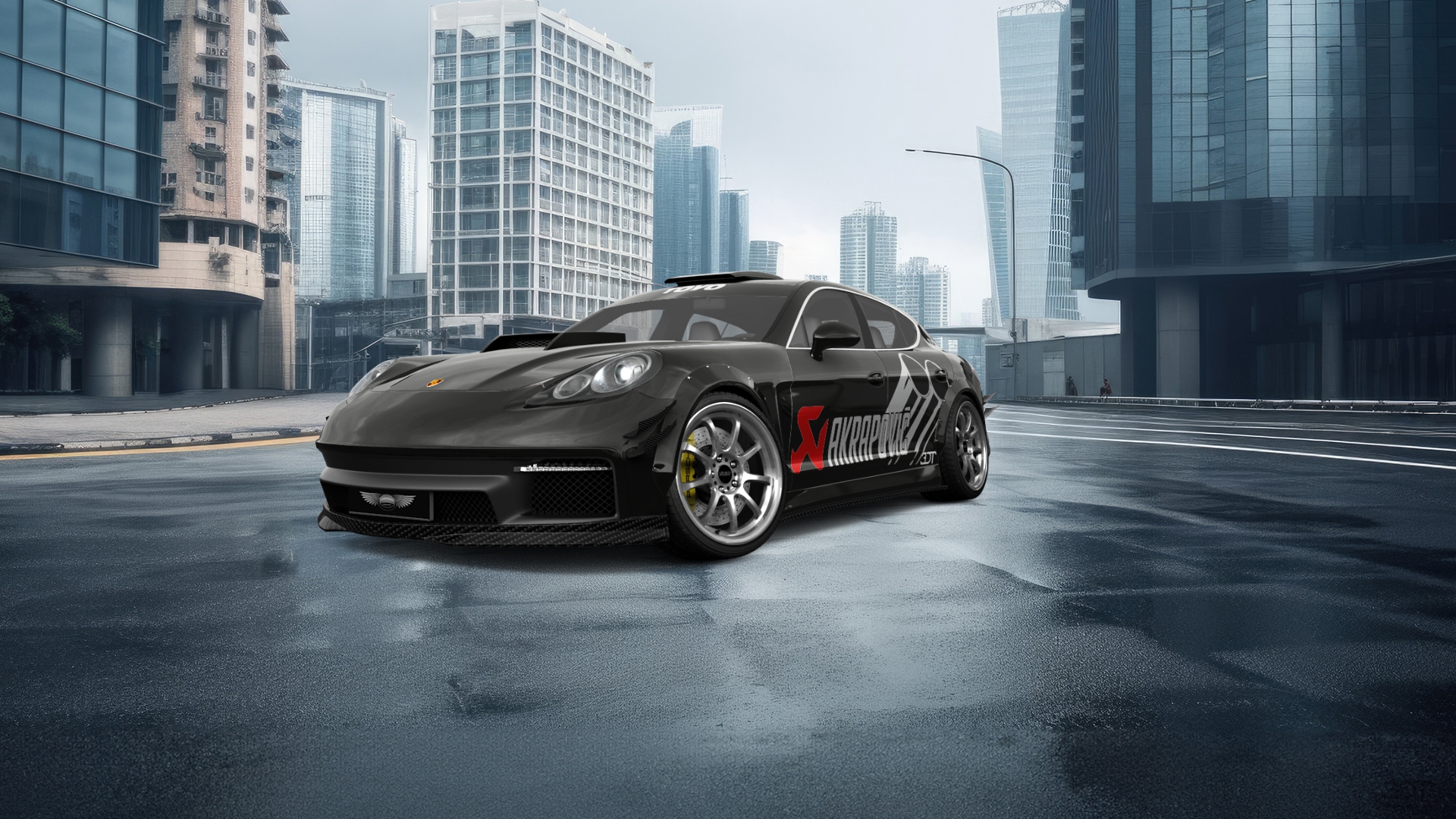 Porsche Panamera 4 door fastback saloon 2011