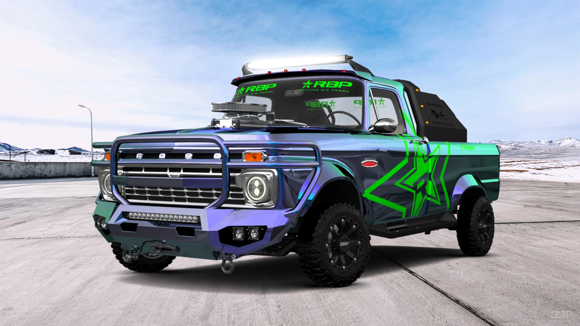 Ford F-100 Custom Cab 2 Door pickup truck 1966 tuning
