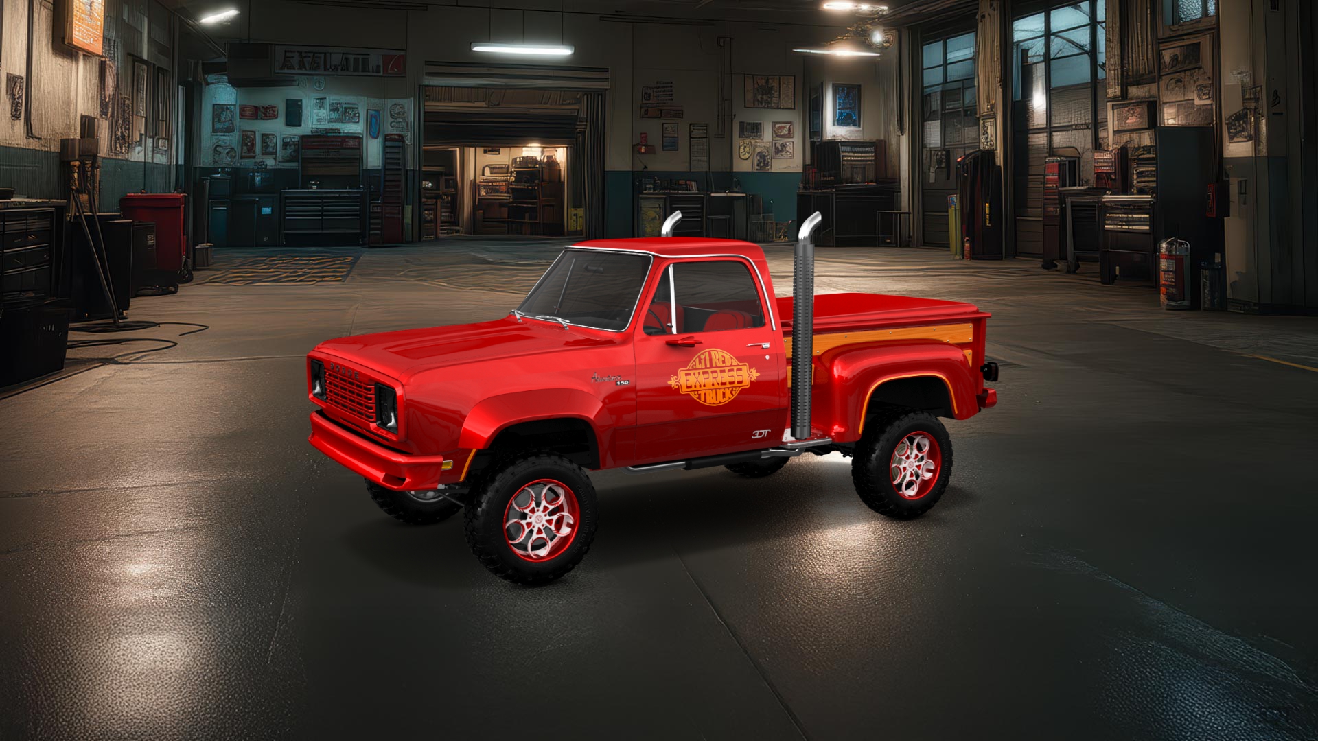 Dodge Lil Red Express 2 Door pickup truck 1978 tuning