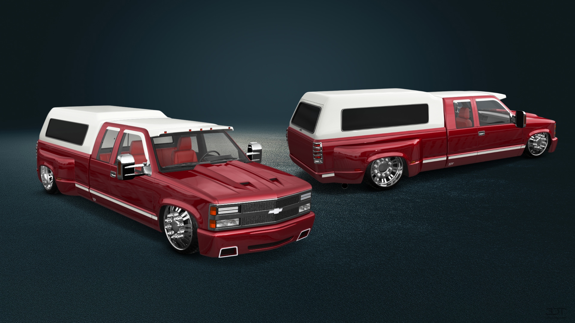 Chevrolet K3500 Extended Cab Pickup Truck 1988