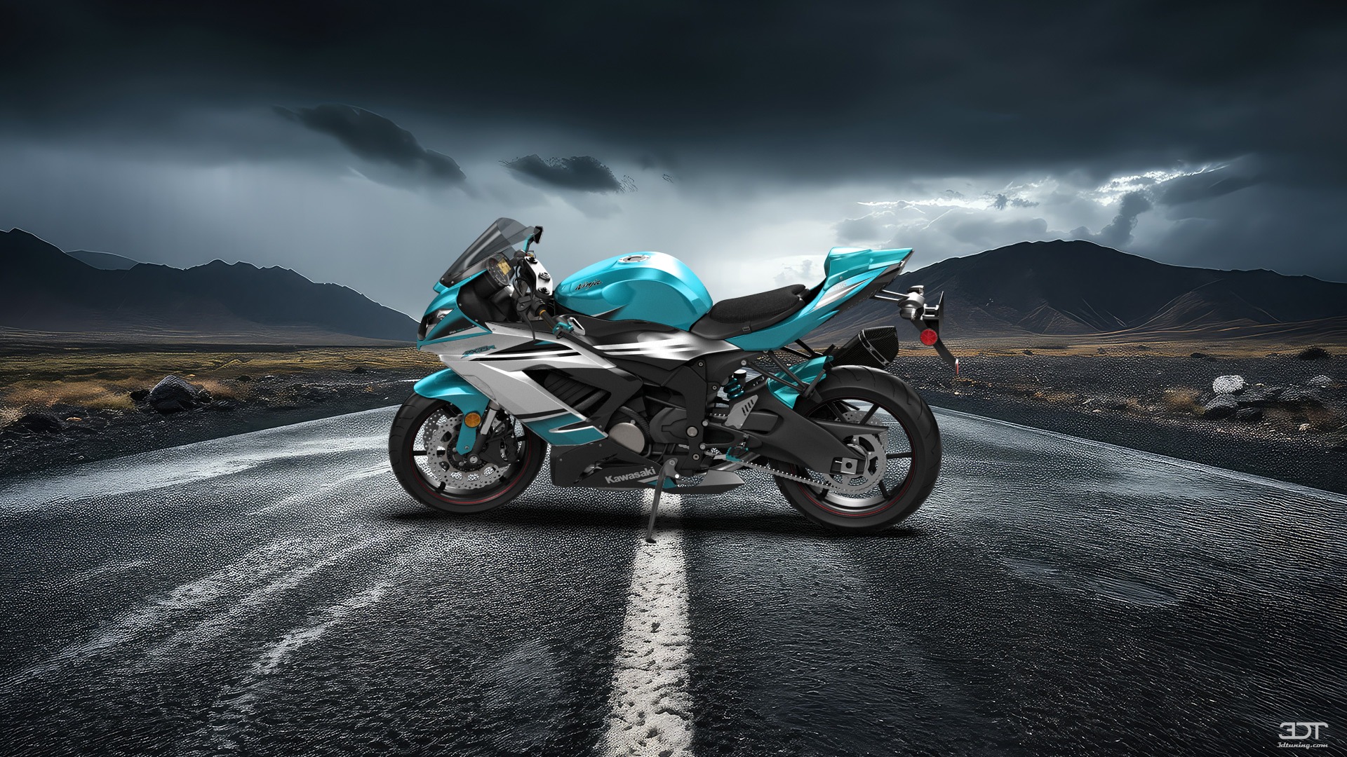 Kawasaki Ninja ZX 6R Sport Bike 2015 tuning