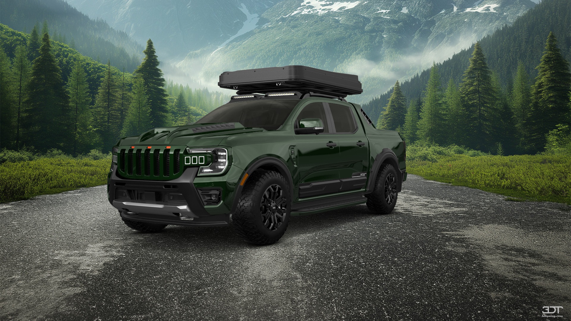 Ford Ranger 4 Door pickup truck 2022 tuning