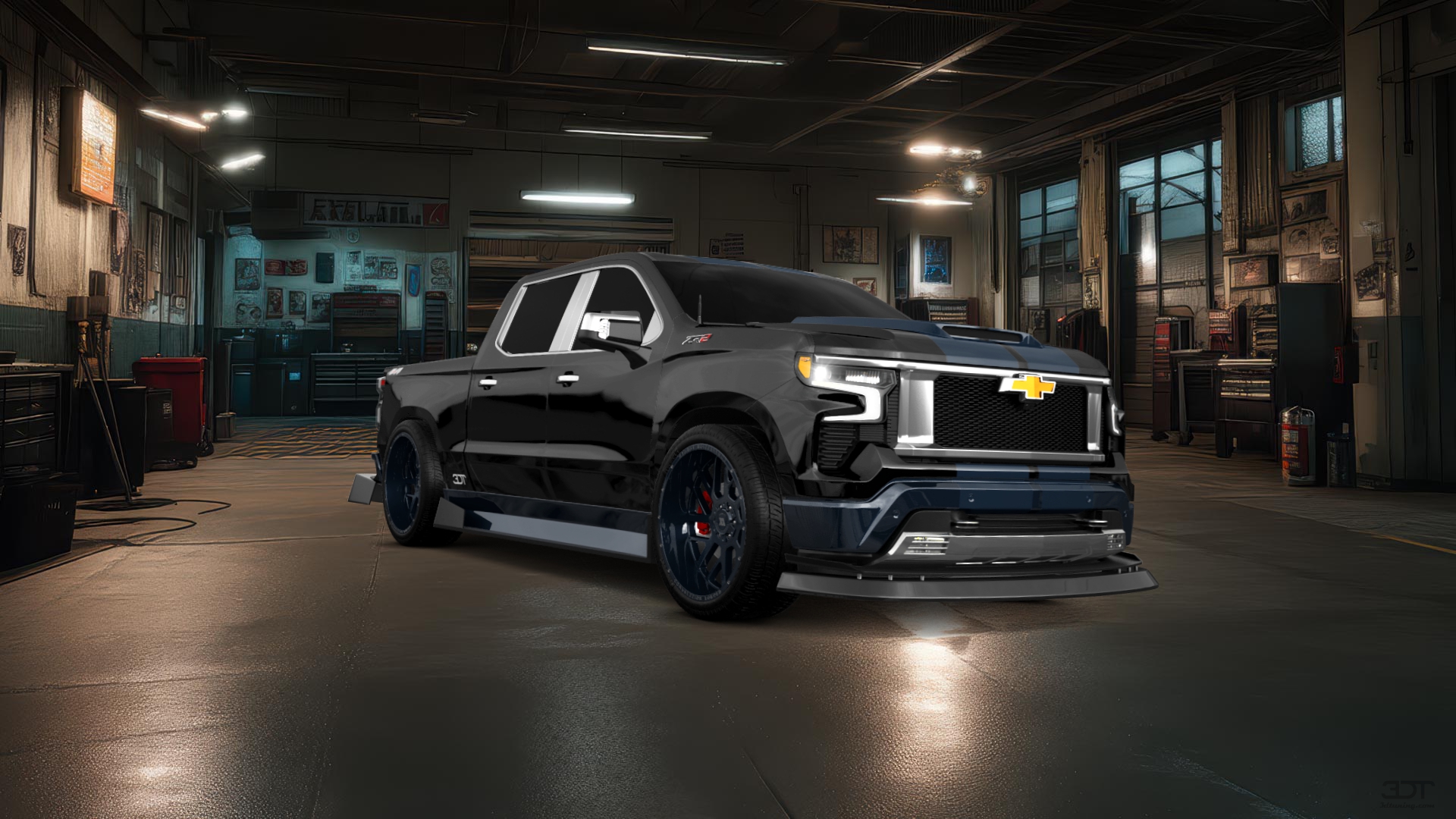 Chevrolet Silverado 1500 Crew Cab 5.8 ft box 4 Door pickup truck 2023 tuning