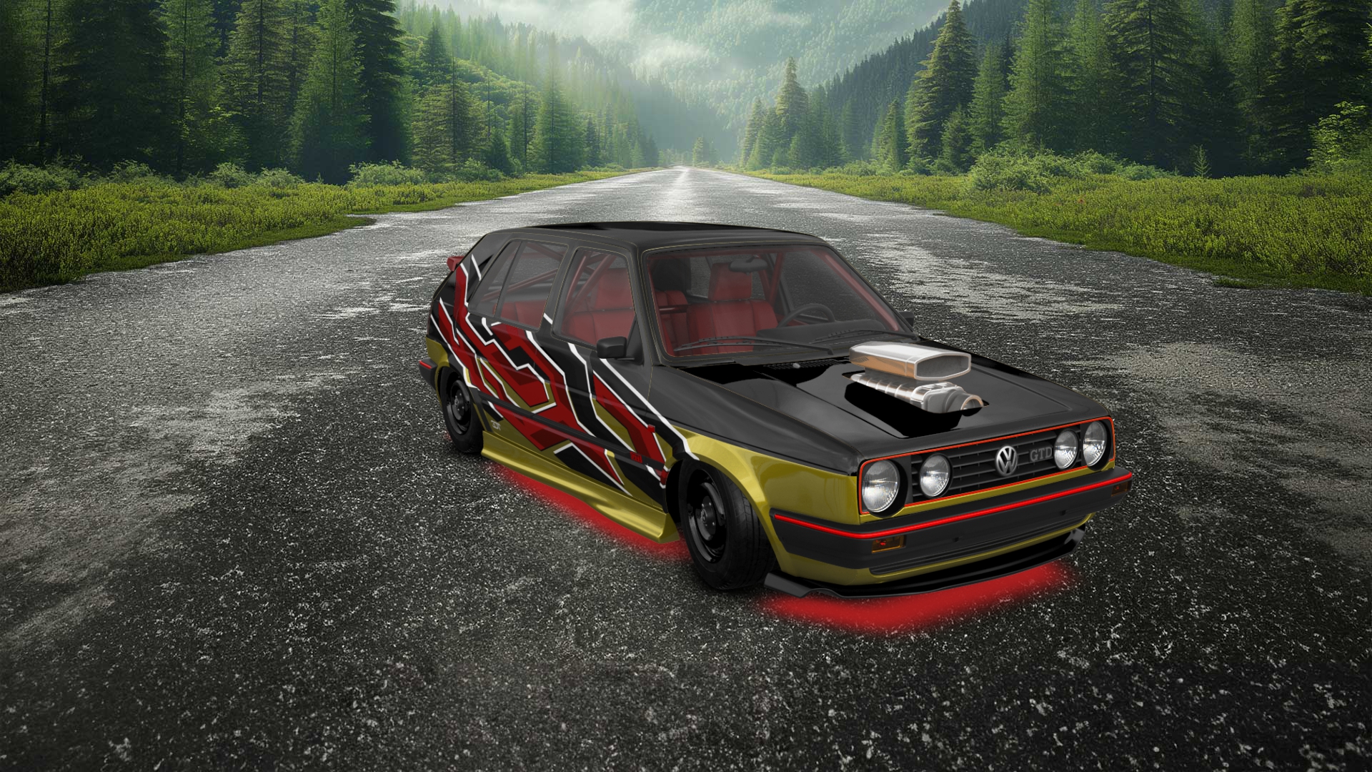 Volkswagen Golf Mk2 5 Door Hatchback 1983 tuning