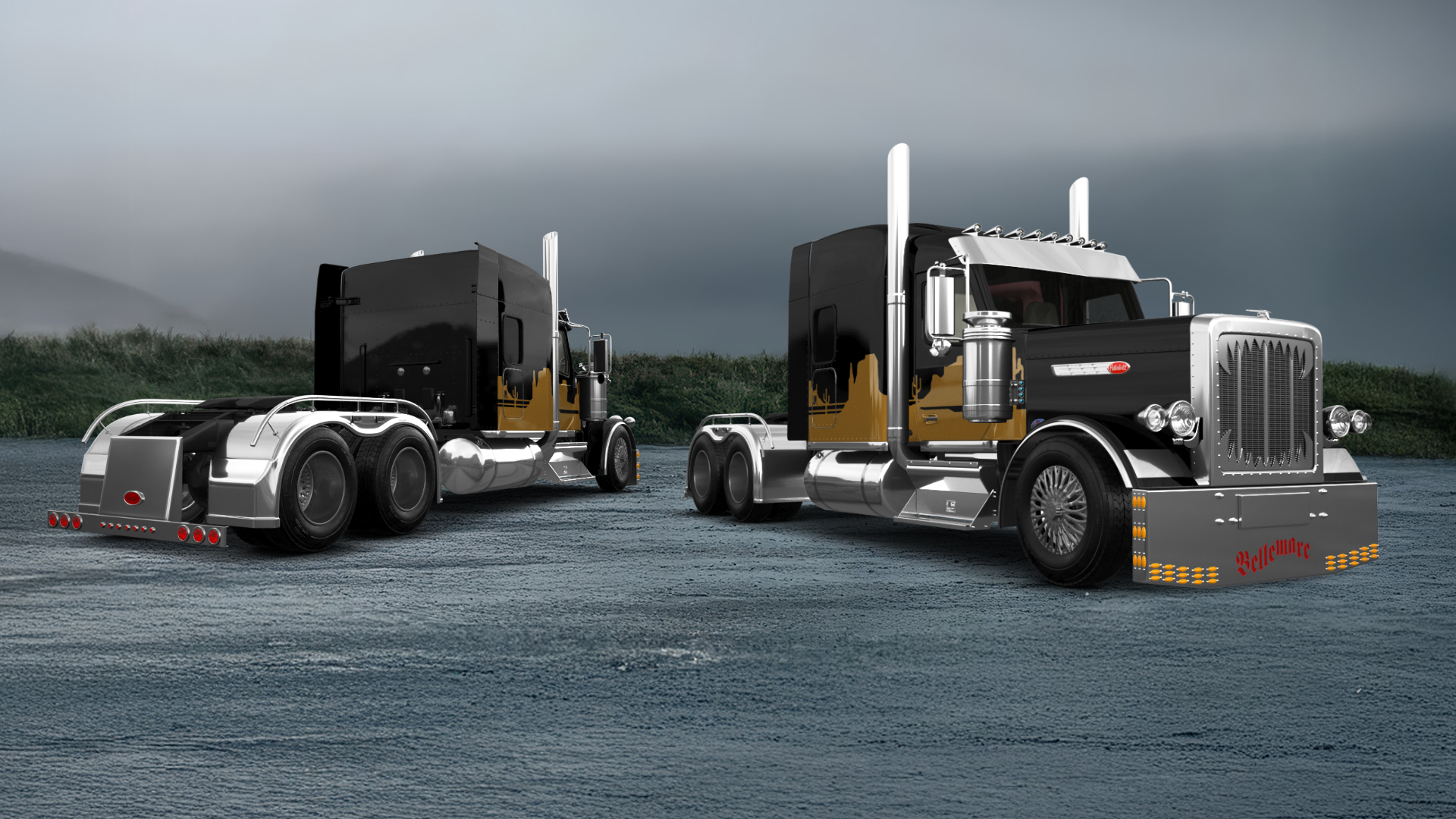 Peterbilt 589 Sleeper Cab Truck 2024 tuning