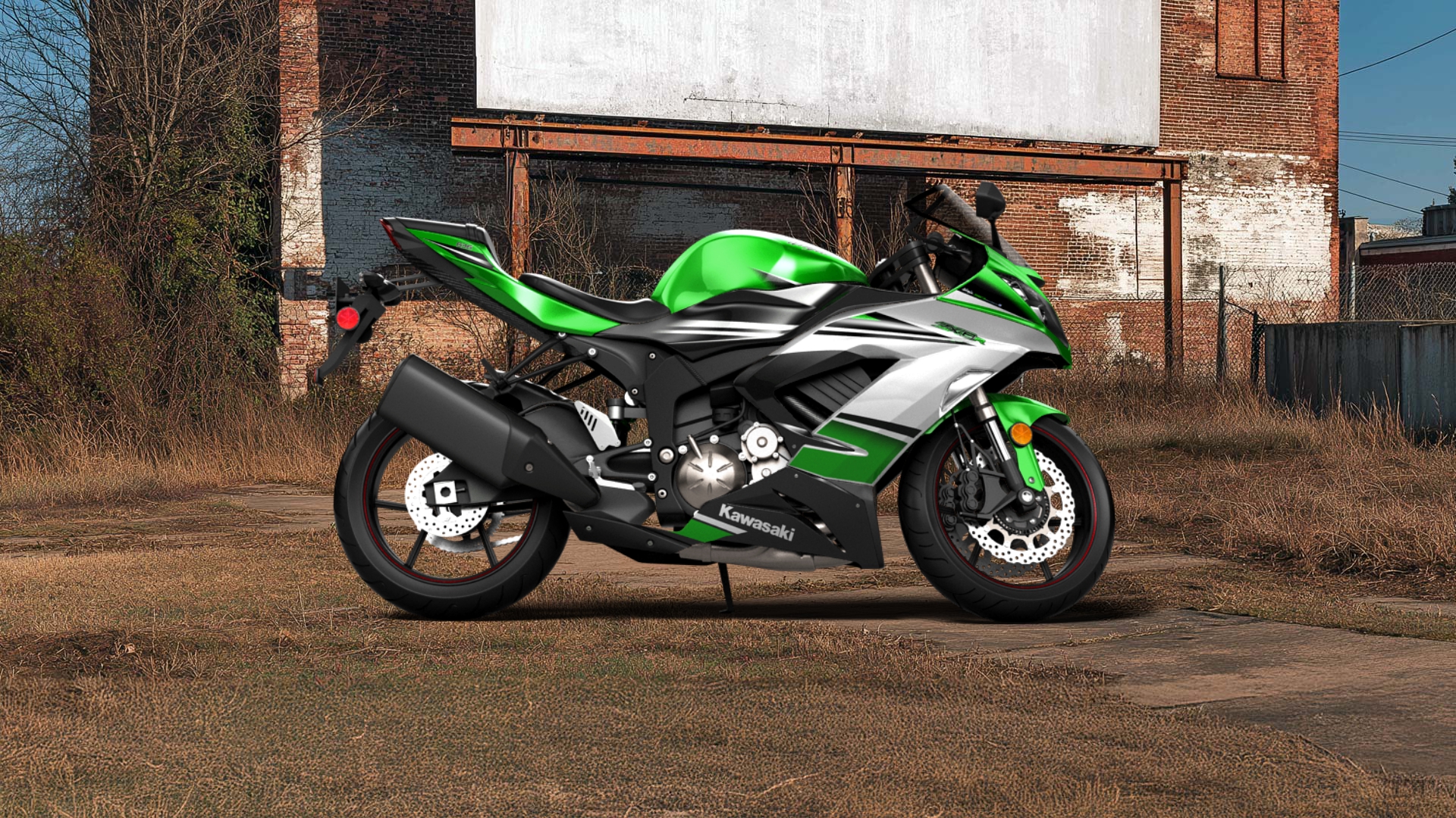 Kawasaki Ninja ZX 6R Sport Bike 2015 tuning