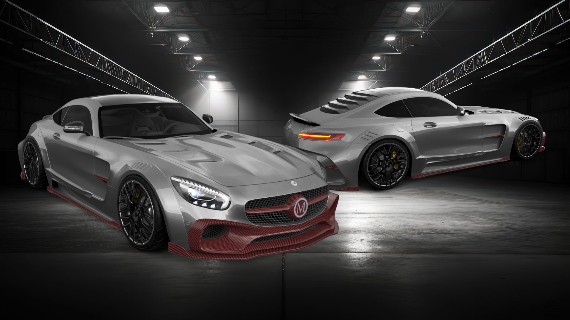 Mercedes AMG GT 2 door fastback coupe 2015 tuning