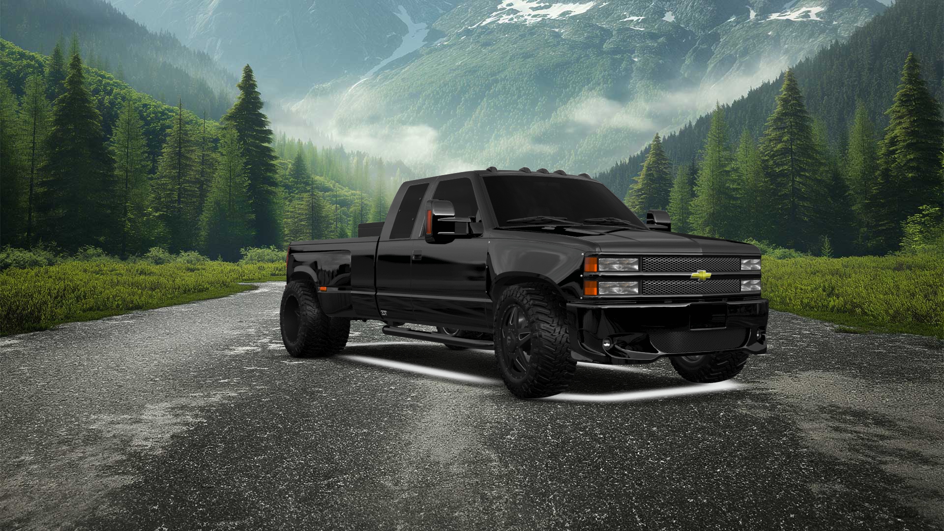 Chevrolet K3500 Extended Cab Pickup Truck 1988