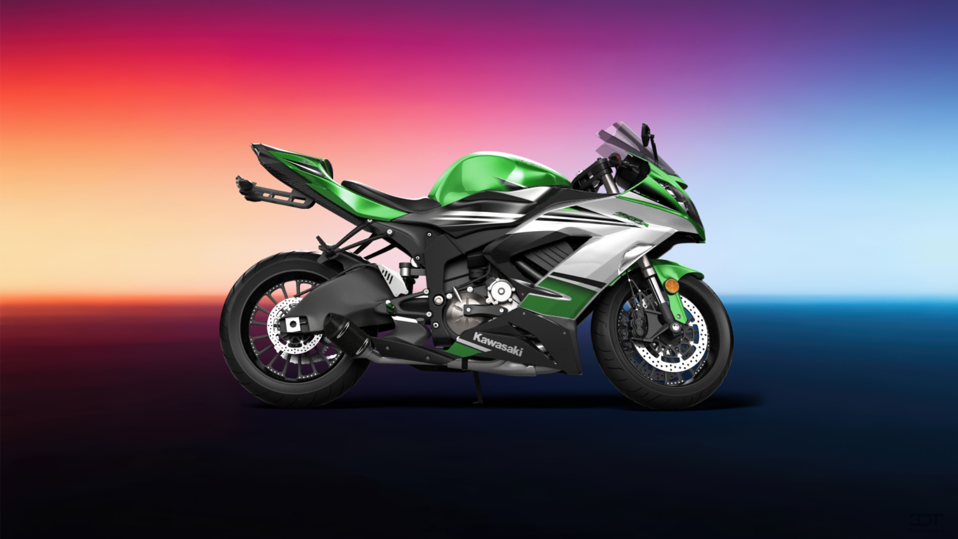 Kawasaki Ninja ZX 6R Sport Bike 2015 tuning